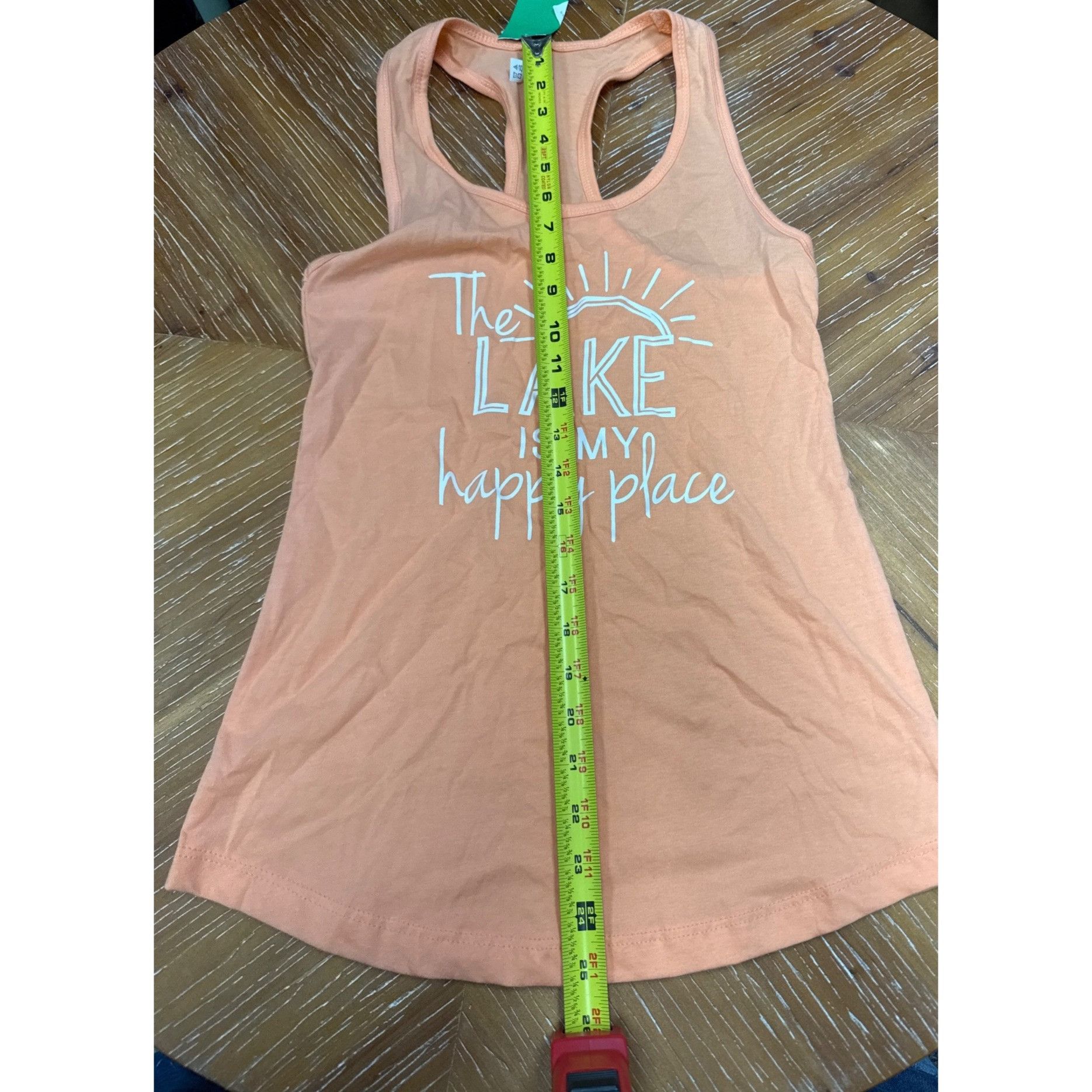 Other The Lake Is My Happy Place Womens Peach Tank Top Size S / US 4 / IT 40 - 4 Thumbnail