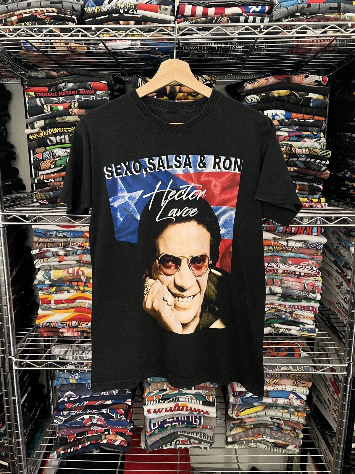 Band Tees 2000s Hector Lavoe Sexo Salsa & Ron Mexican Bootleg Tee Size US M / EU 48-50 / 2 - 1 Thumbnail