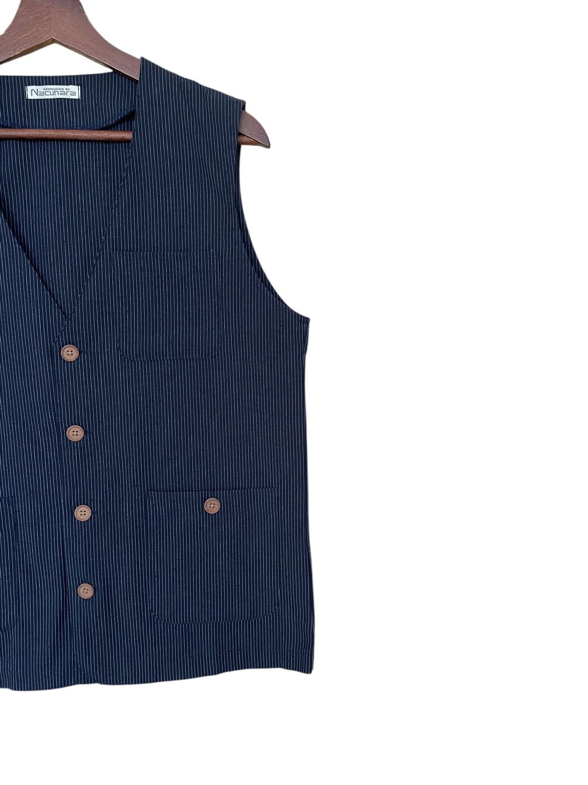 Japanese Brand × Vintage Vintage Japanese Brand Natuhara Hickory Vest 1990s Size US M / EU 48-50 / 2 - 6 Thumbnail