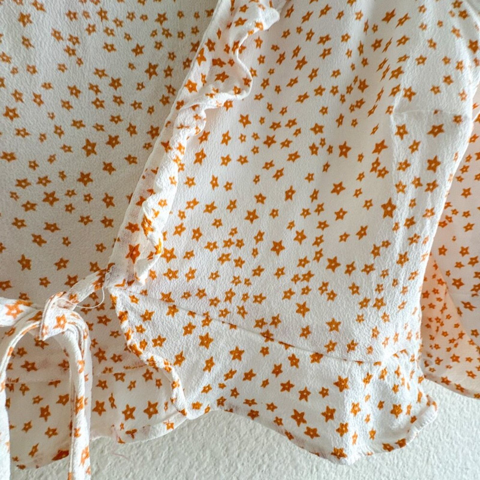 For Love & Lemons For Love and Lemons Cropped Aurora tie top Orange Small Size S / US 4 / IT 40 - 3 Thumbnail