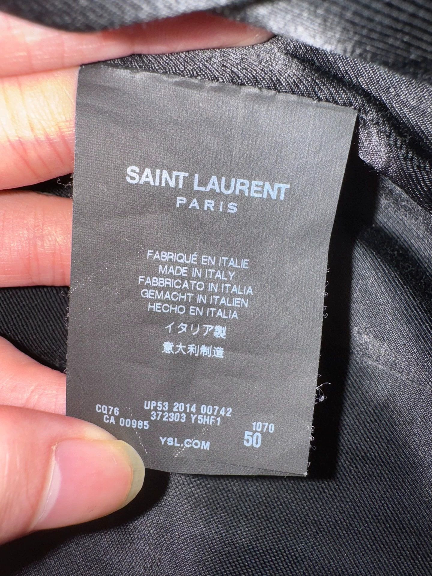 Saint Laurent Paris Saint Laurent SLP oil-waxed calfskin quilted leather jacket Size US XL / EU 56 / 4 - 7 Thumbnail