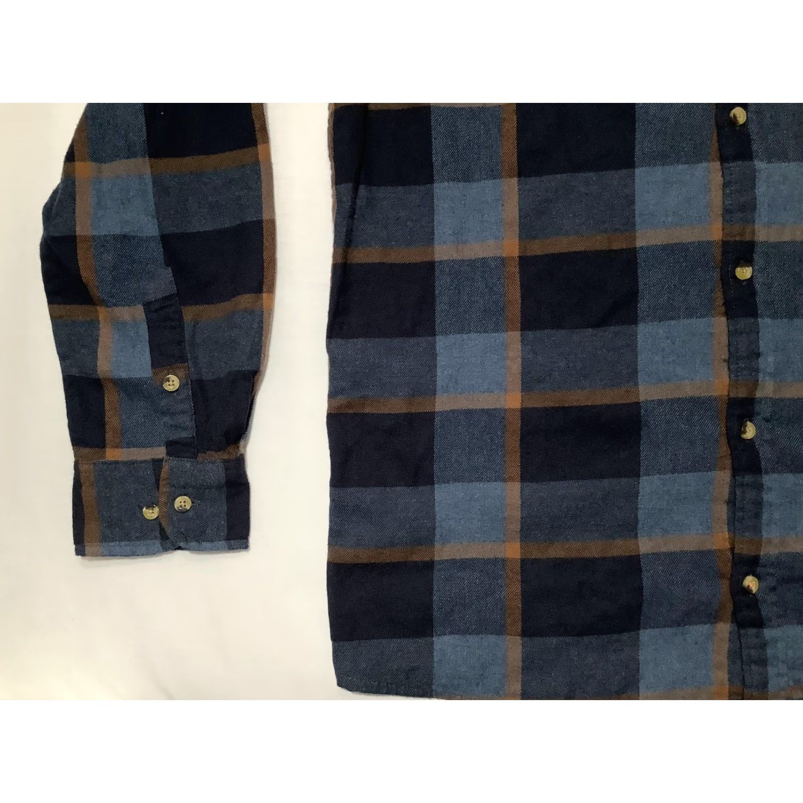 Vintage Wildcraft Shirt Mens 2XL Blue Brown Plaid Button Front Long Sleeve Cotton Size US XXL / EU 58 / 5 - 3 Thumbnail