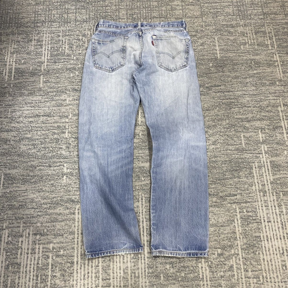 Levi's × Vintage Vintage☠️ Levis Ripped Jeans Straight Cut 90s Size US 34 / EU 50 - 10 Thumbnail