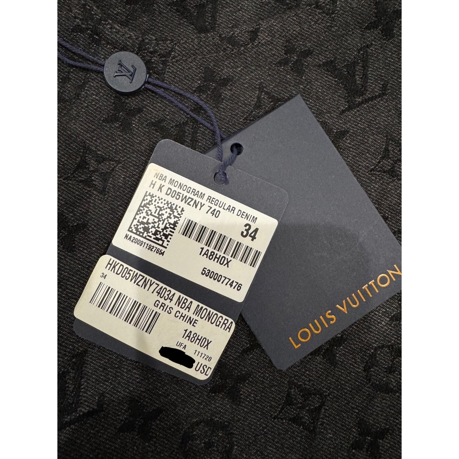 Louis Vuitton Louis Vuitton NBA Monogram Logo Gris Chine Grey Black Size US 34 / EU 50 - 8 Thumbnail