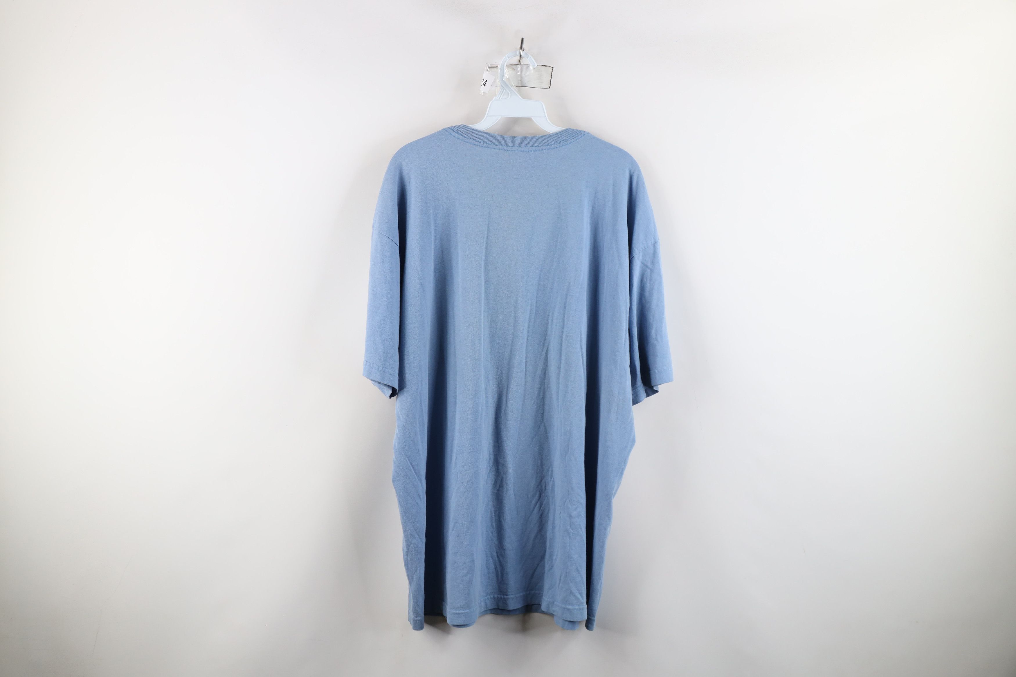 Guess × Vintage Vintage Y2K 2001 Guess Spell Out Stencil T-Shirt Blue Cotton Size US XL / EU 56 / 4 - 14 Thumbnail