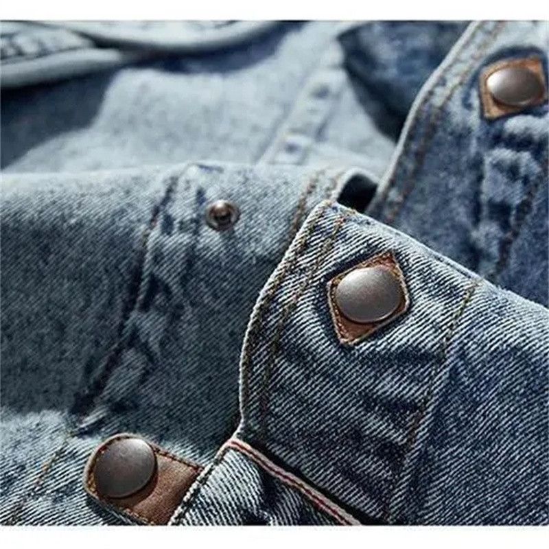 Vintage Denim Jacket Outwear Washed Patchwork Size US XL / EU 56 / 4 - 6 Thumbnail