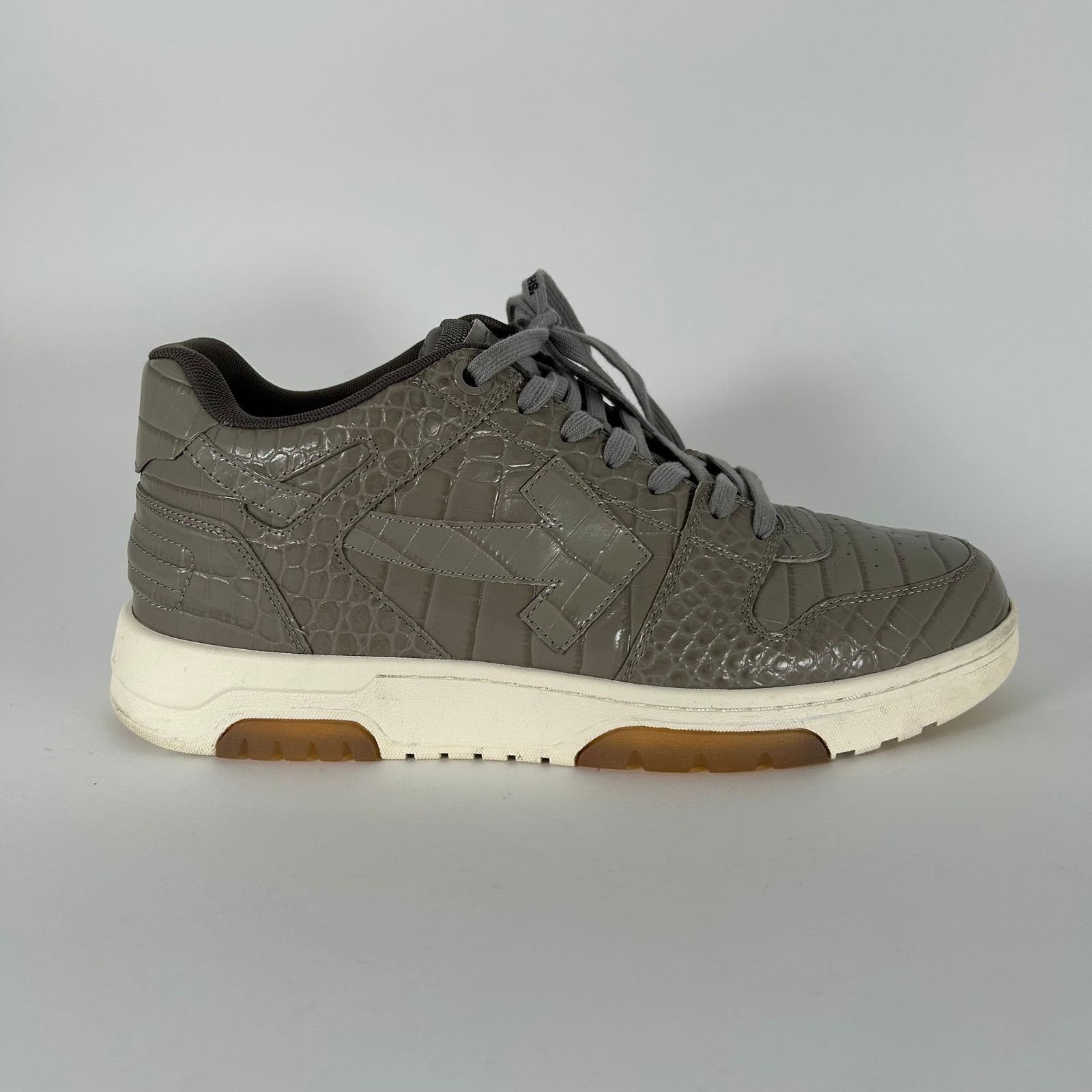 Off-White Croc Embossed Out Of Office Sneaker Size 13