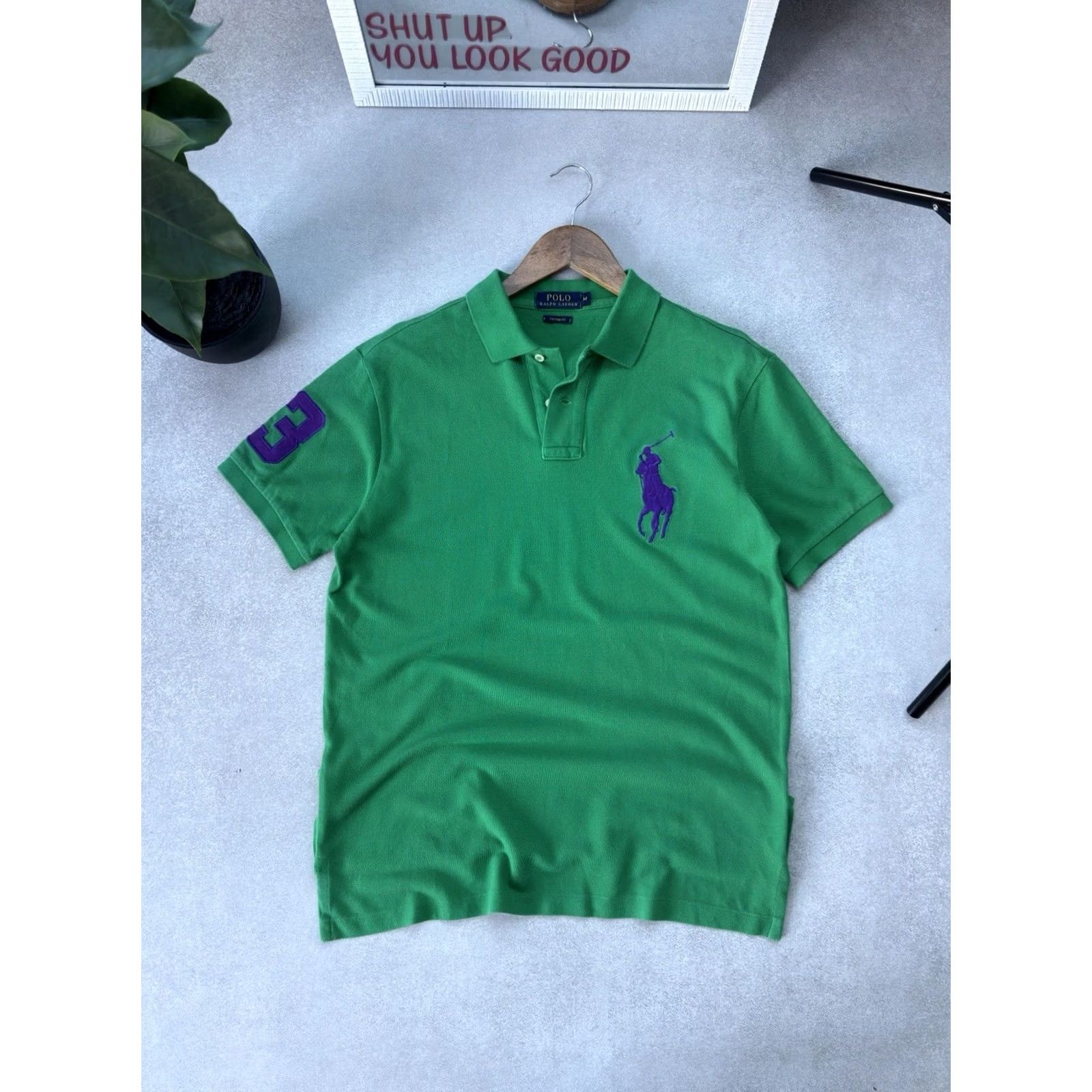 Polo Ralph Lauren VINTAGE Polo Ralph Lauren Polo Shirt Green Size M Chiefs Keef Style Mens Polo Shirt Size US M / EU 48-50 / 2 - 2 Thumbnail