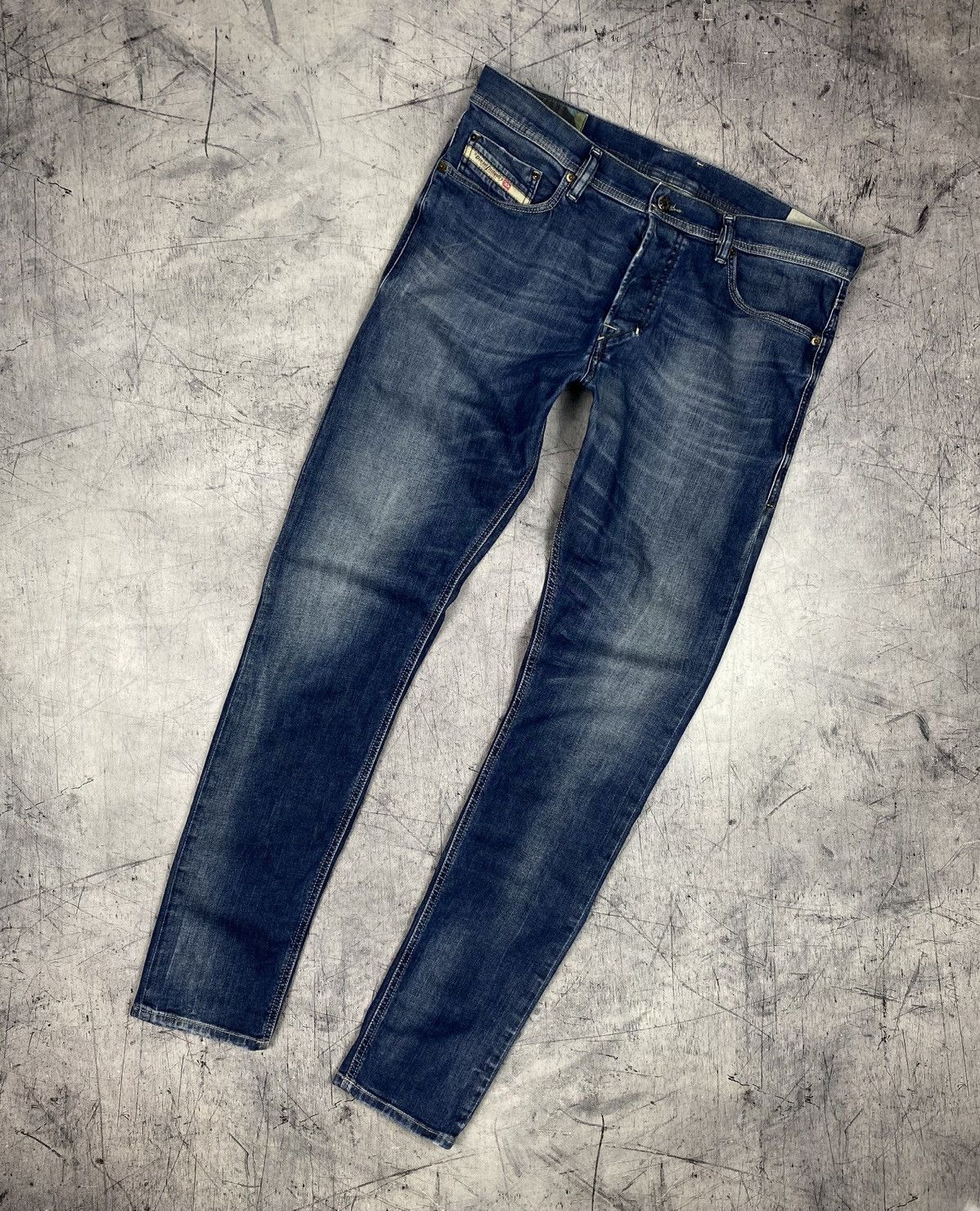 Diesel Diesel Tepphar Denim Jeans Mid Blue Size 34 Size US 34 / EU 50 - 8 Thumbnail