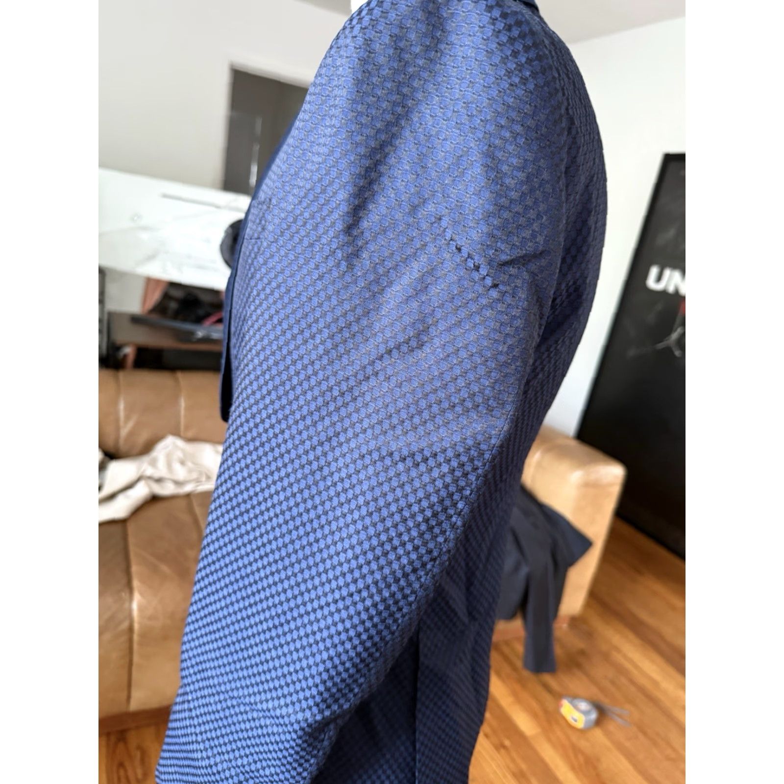 Vintage **Men's Classic Navy Frere Blazer Size 40** User: Men's Classic Navy Frere Blazer Size 40 Size 40R - 6 Thumbnail
