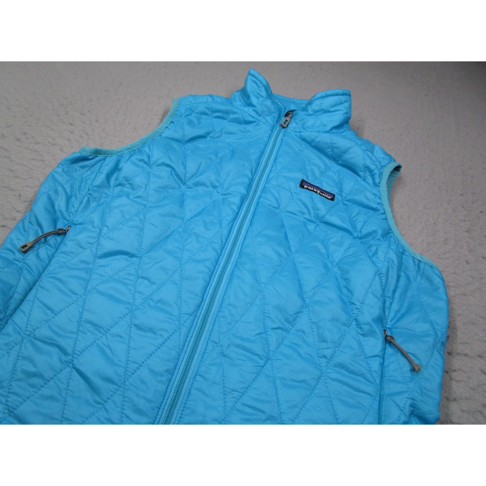 Patagonia PATAGONIA Vest Womens Small Blue Nano Puff Full Zip Primaloft Insulated Lightweight Quilted 2010s Bohemian Nature Outdoor City Classic Puffer Size S / US 4 / IT 40 - 2 Thumbnail