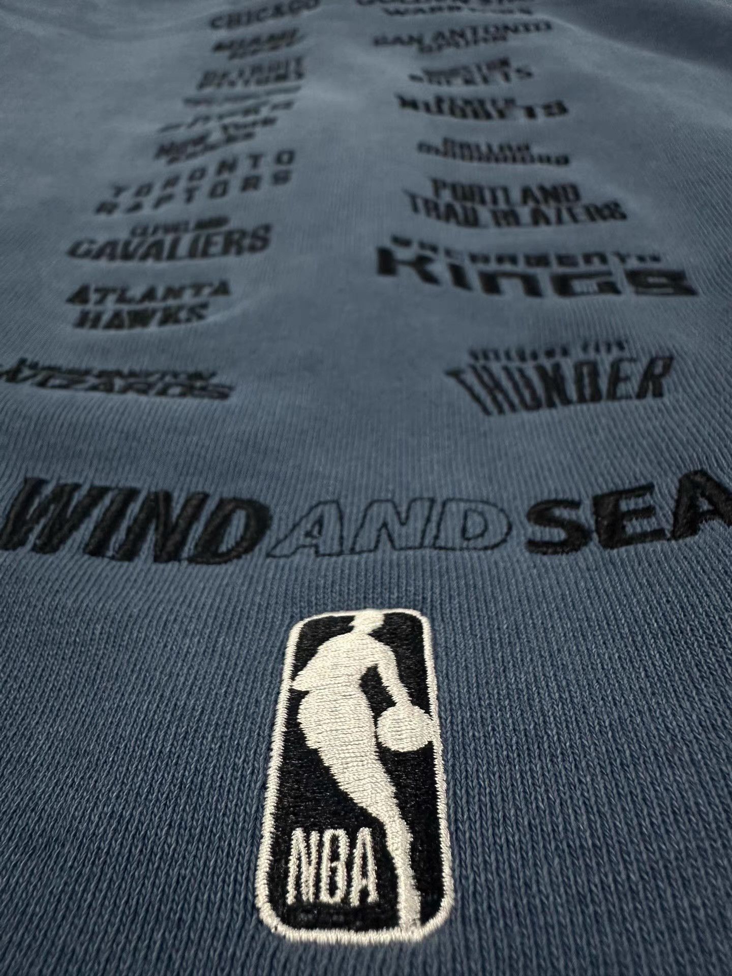 NBA WDS-NBA Heavyweight Denim Dark Blue Sweatshirt Ｑ22 Size US XL / EU 56 / 4 - 4 Thumbnail