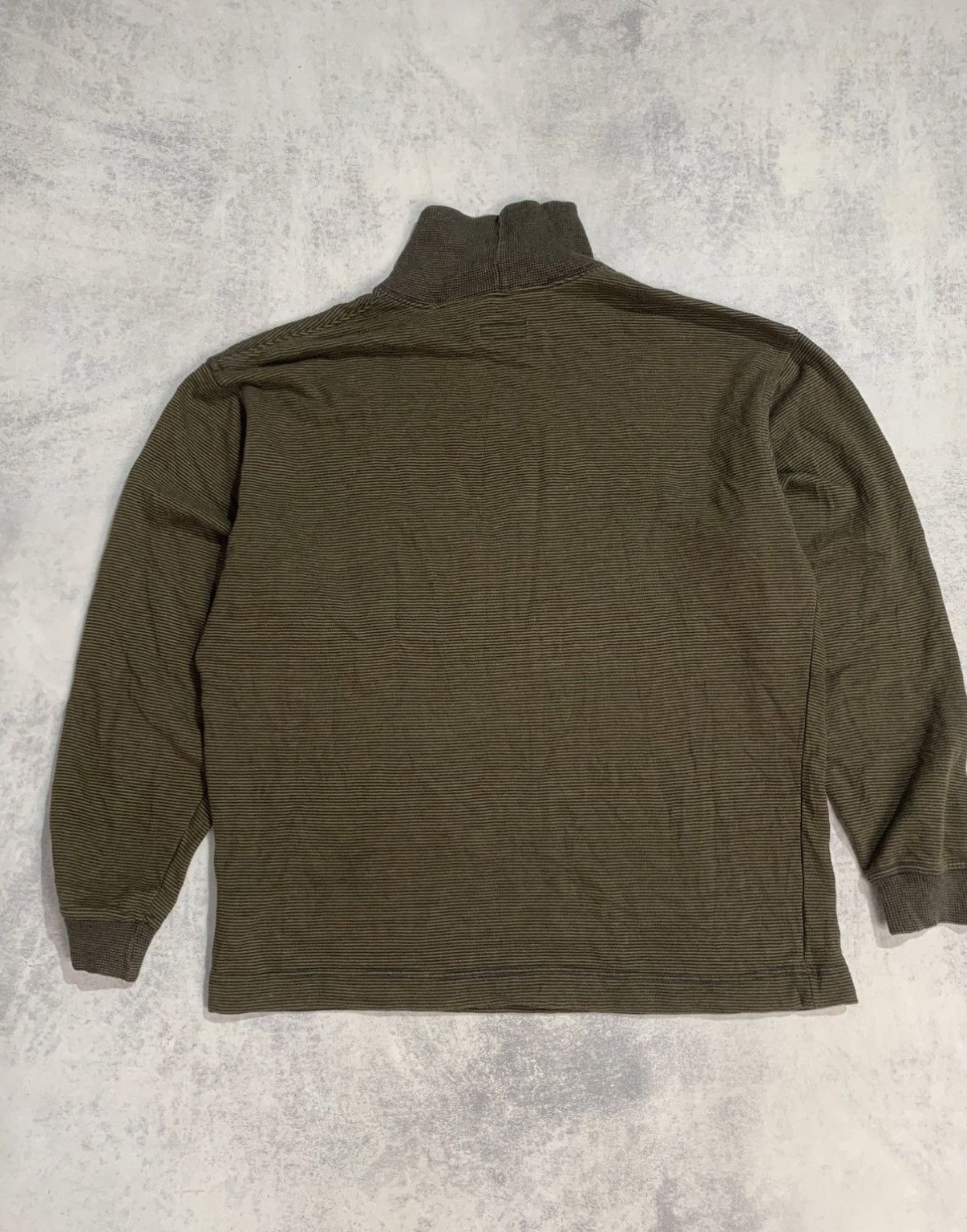 Patagonia Rare Vintage 90s Patagonia Striped Mock Neck L/S Tee Size US L / EU 52-54 / 3 - 6 Thumbnail