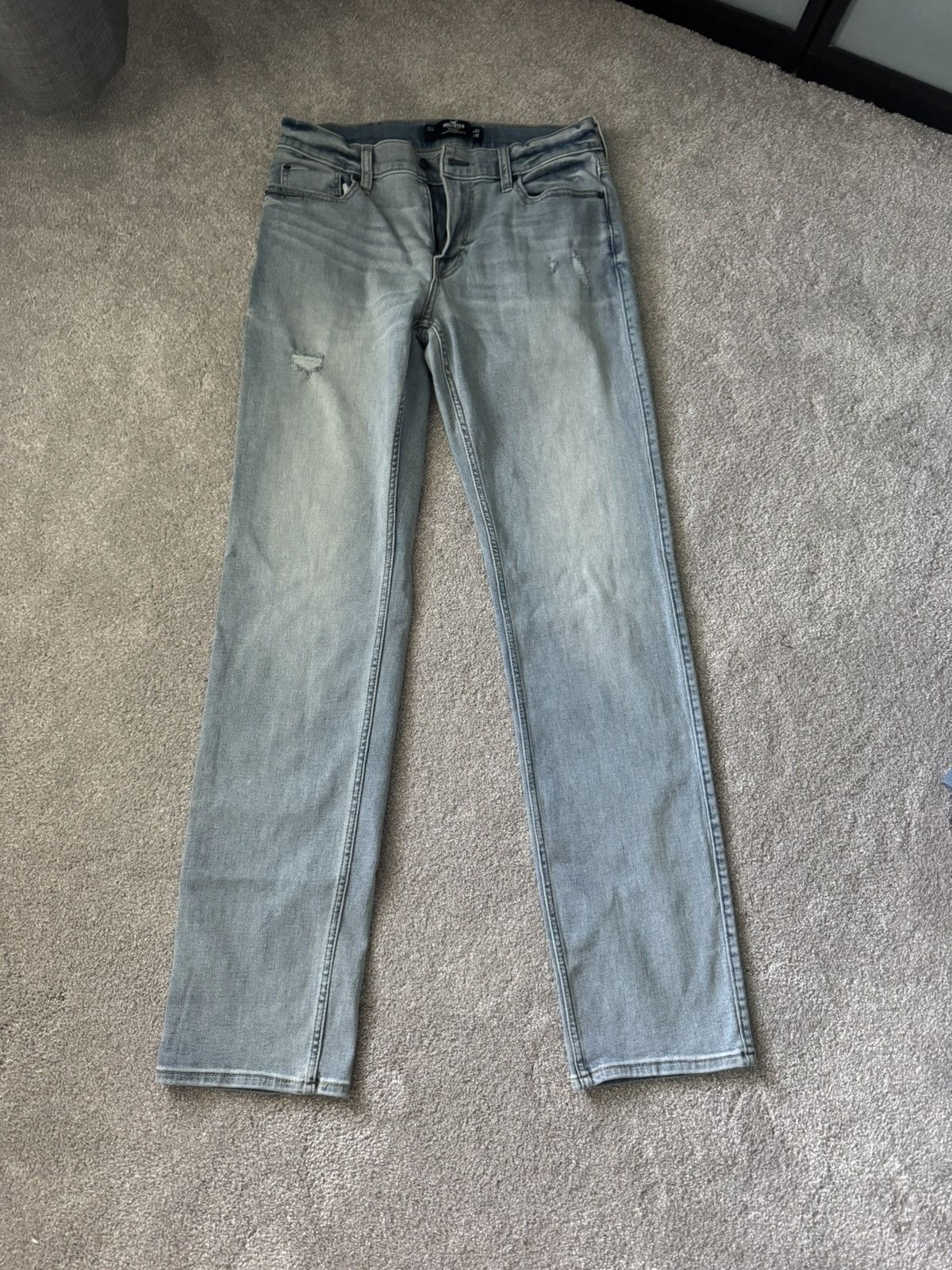 Hollister Light Blue Straight Jeans Size US 32 / EU 48 - 1 Thumbnail