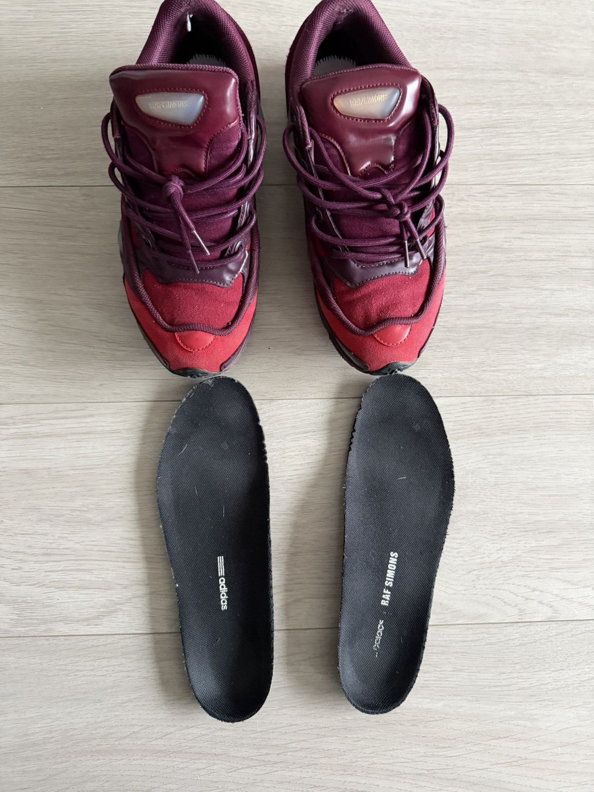 Adidas × Raf Simons Raf simons ozweego 3 burgundy Size US 9 / EU 42 - 4 Thumbnail