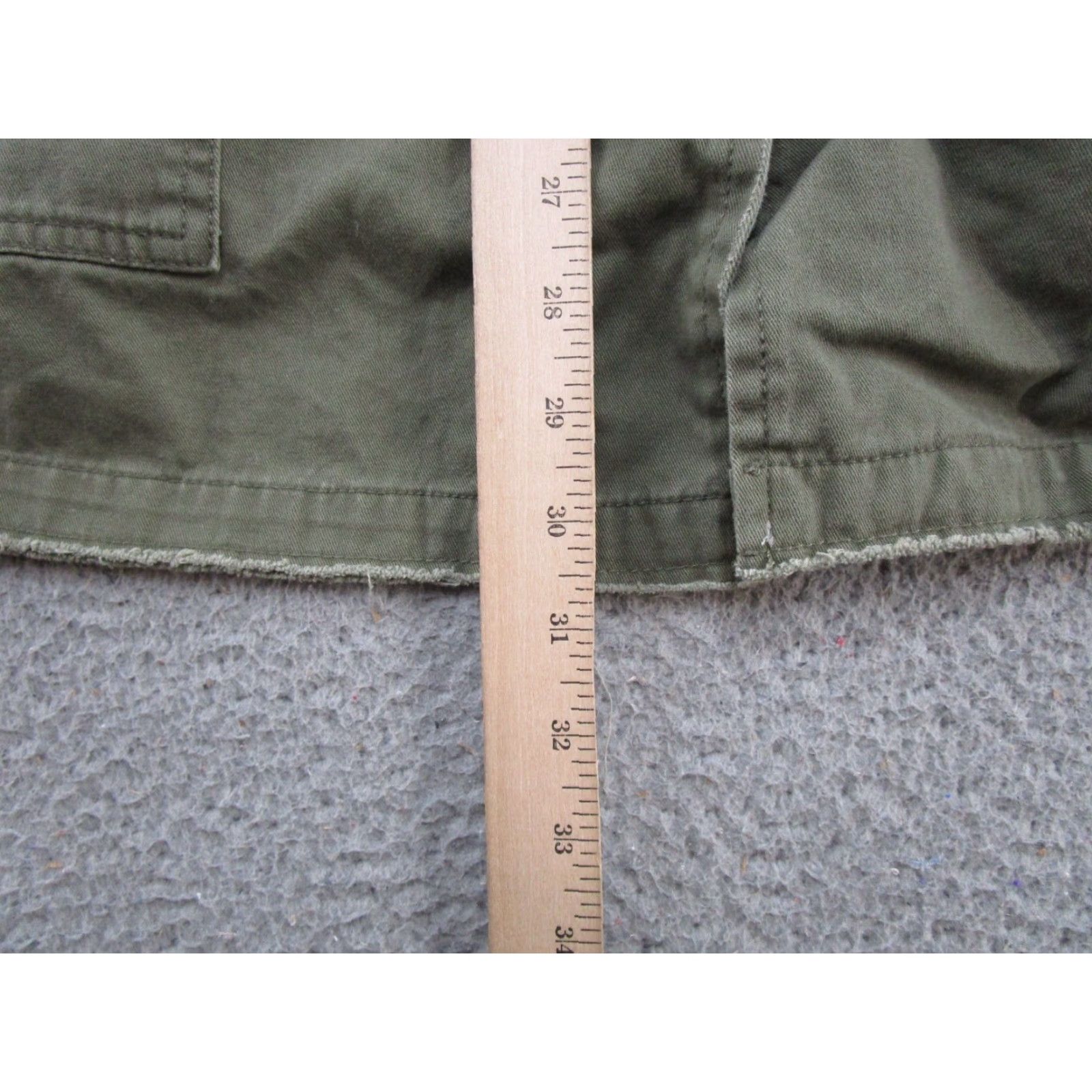 Vintage Maurices Womens Olive Green Cotton Embroidered Floral Button Up Jacket 1X Slim? Size XL / US 12-14 / IT 48-50 - 6 Thumbnail