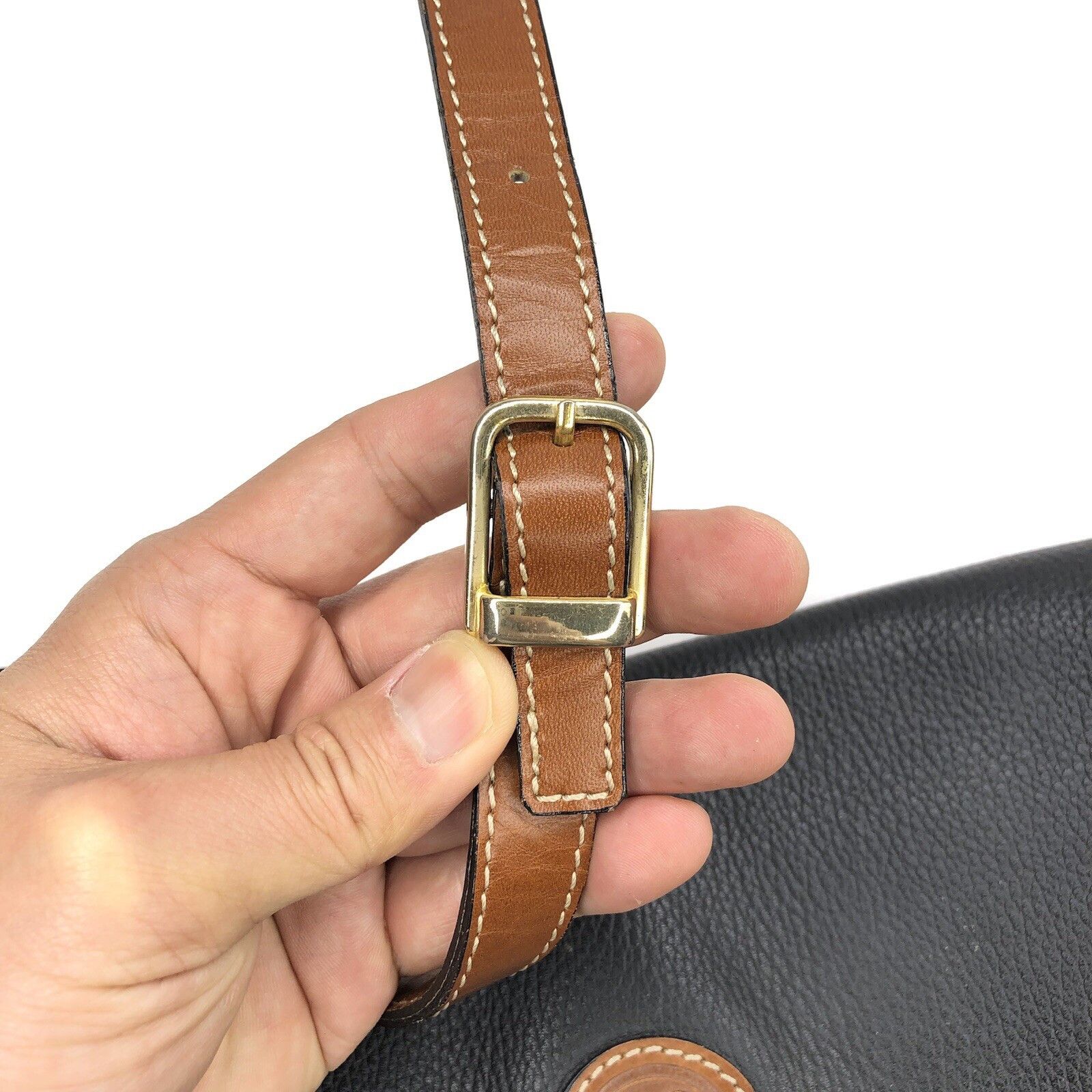 Other Vtg Dé-Roman UK Leather Purse Black Brown crossbody bags Size ONE SIZE - 8 Thumbnail