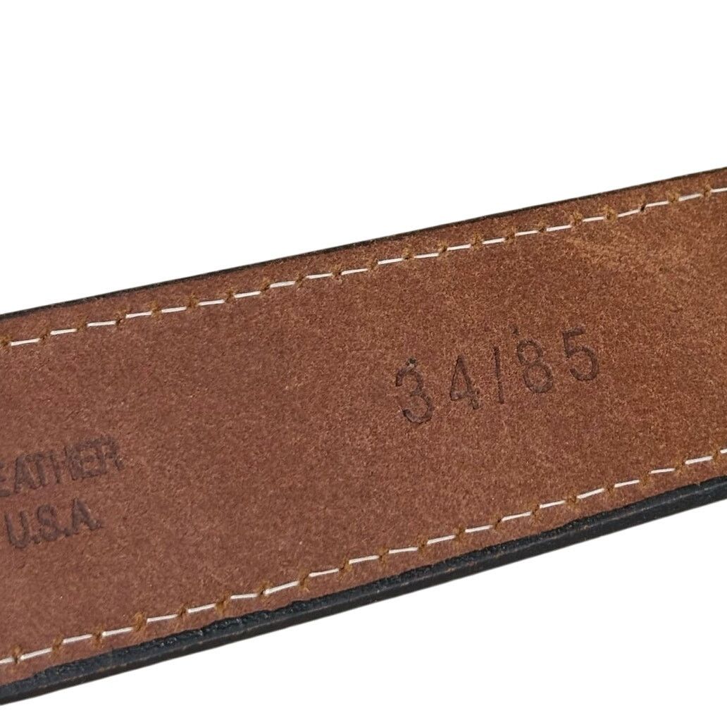 Other Black Leather Men's Belt Size ONE SIZE - 2 Thumbnail