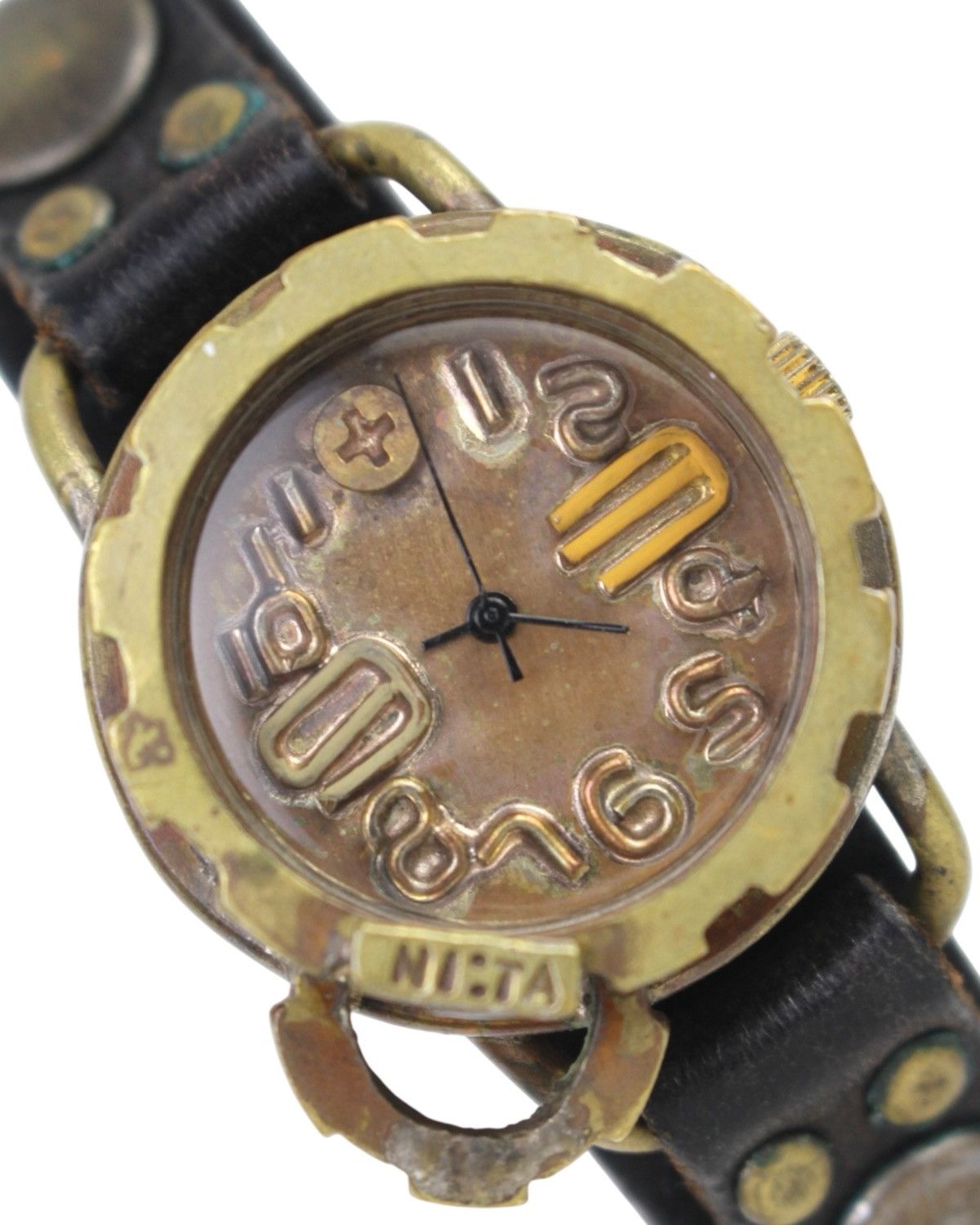 Vintage 2000S JAPANESE MADE NI:TA STEAMPUNK BRASS MECHANICAL WATCH Size ONE SIZE - 3 Thumbnail