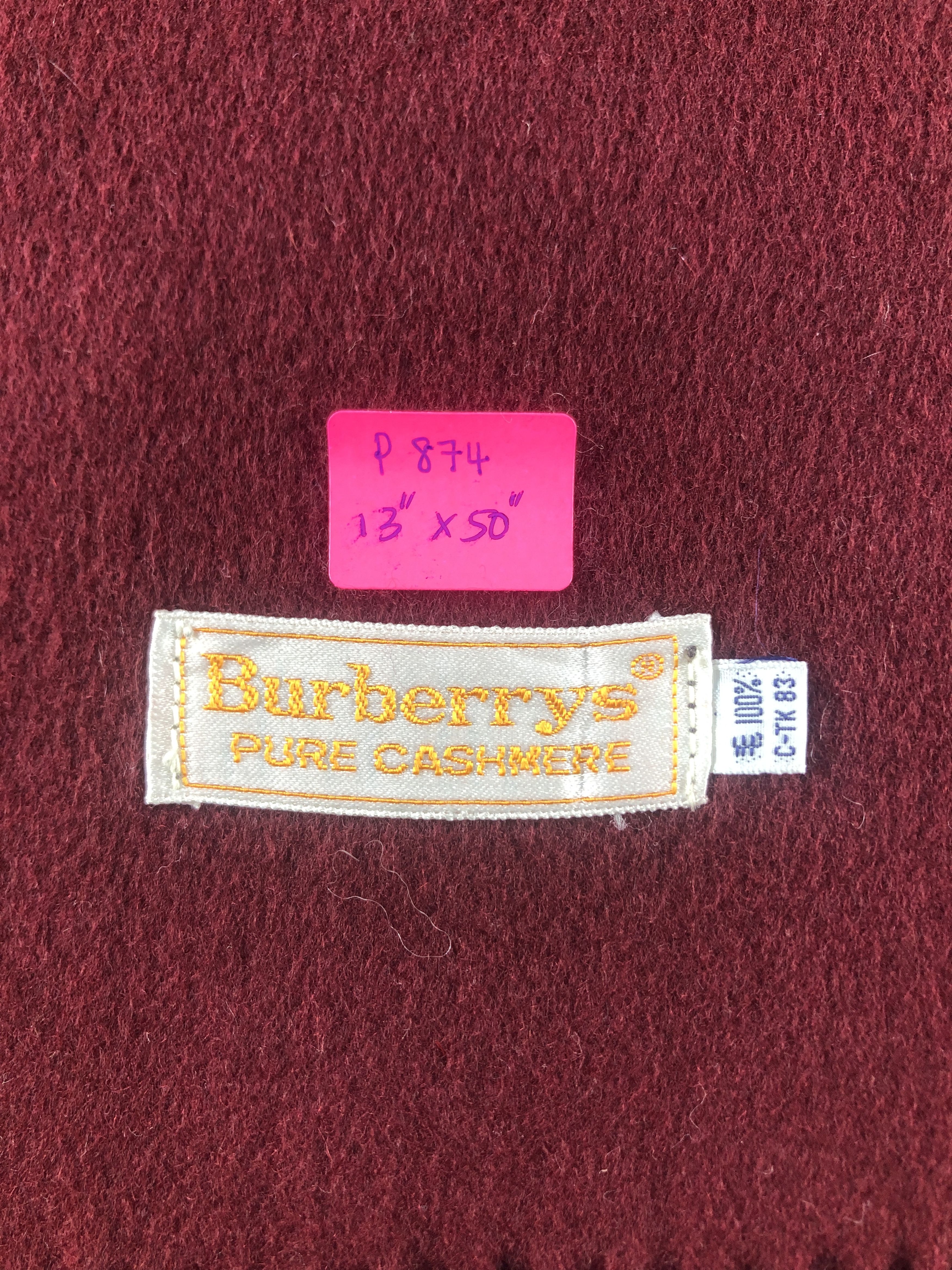 Burberry Burberry Cashmere Scarf / Muffler / Neckwear P874 Size ONE SIZE - 4 Thumbnail
