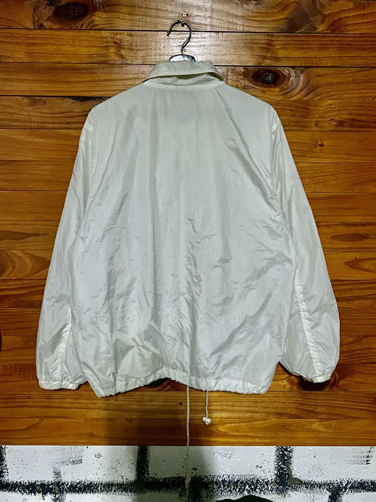 Boy London Boy London White Nylon Coach Jacket Black Stripe Accent Size US M / EU 48-50 / 2 - 8 Thumbnail