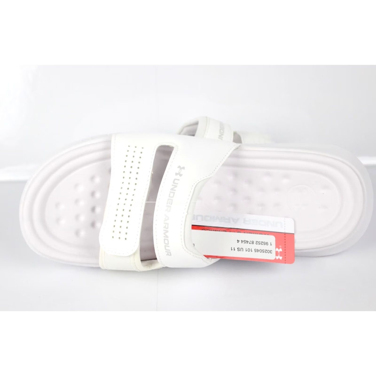 Under Armour Under Armour Women's Ansa Studio Slide Sandals Size 11 White 3025045 Size US 11 / IT 41 - 3 Thumbnail