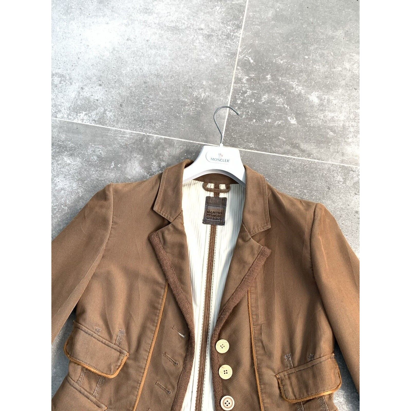 Designer × Marithe + Francois Girbaud MARITHE FRANCOIS GIRBAUD Corduroy Trench Coat UK 10 EU 38 SM Size M / US 6-8 / IT 42-44 - 9 Thumbnail