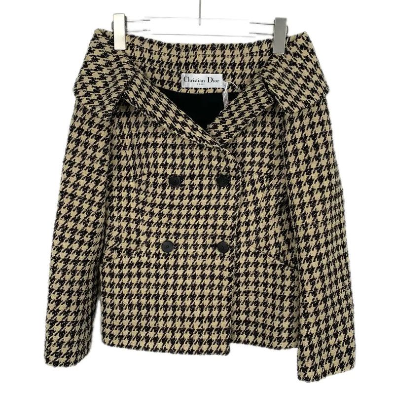 Dior Dior Brown Check Pattern Jacket XS 0089 Size XS / US 0-2 / IT 36-38 - 1 Thumbnail