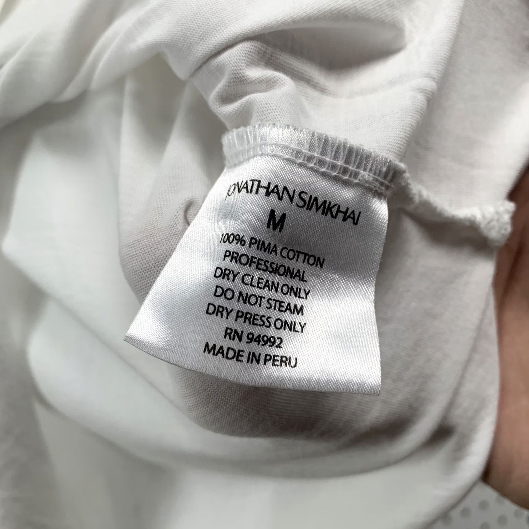 Jonathan Simkhai Jonathan Simkhai RUE DU VESEY Shirt Womens M White Designer Top Size M / US 6-8 / IT 42-44 - 5 Thumbnail
