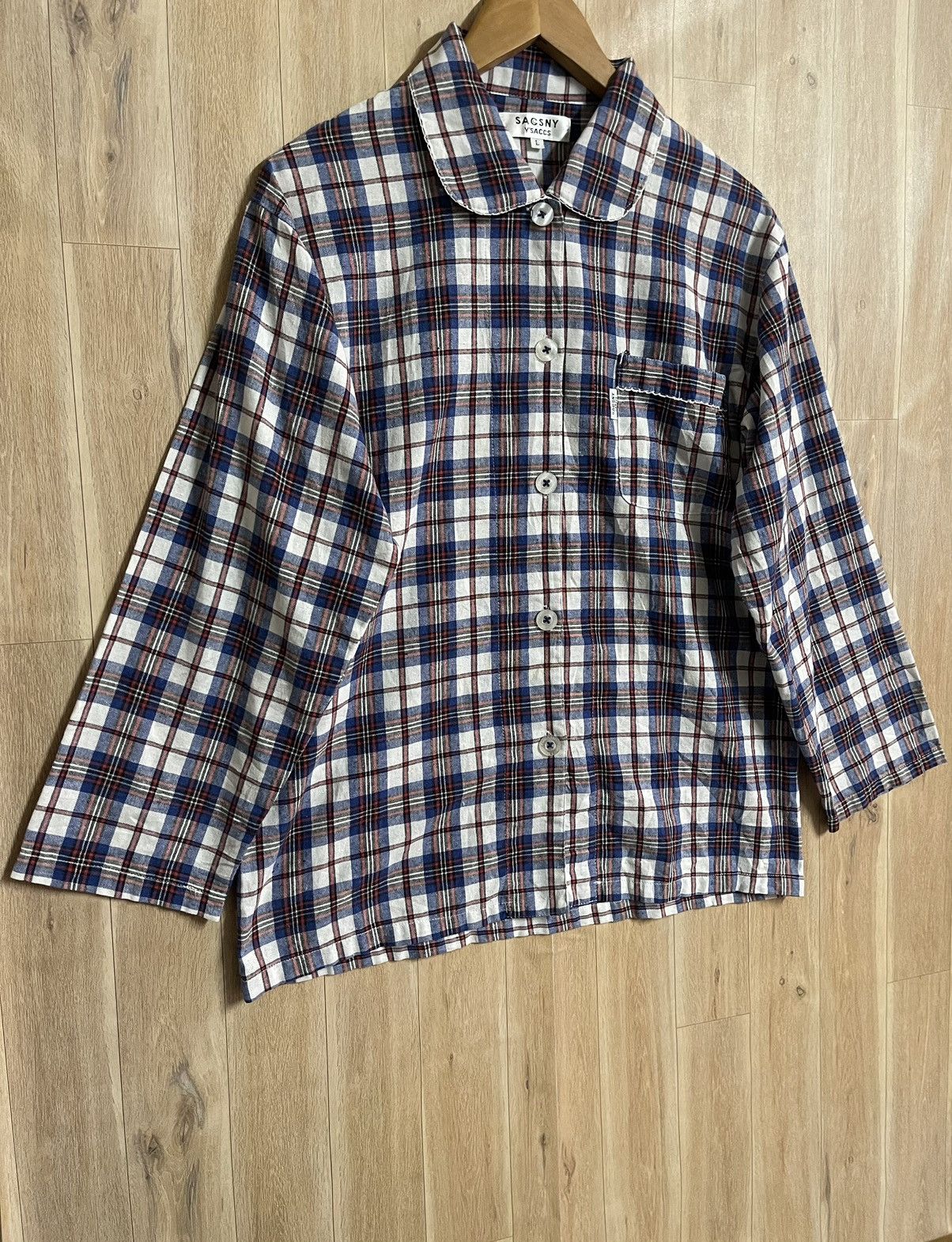 Vintage × Yohji Yamamoto Yohji Yamamoto Button Up Shirt Checkered L Fit M Linen Size US M / EU 48-50 / 2 - 6 Thumbnail