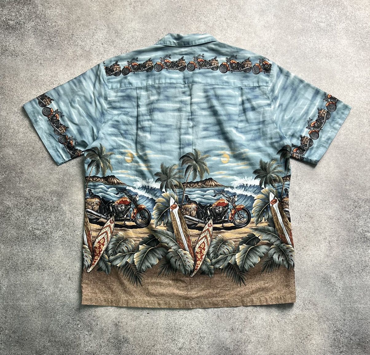 Vintage Vintage Hawaiian bikers shirt Size US L / EU 52-54 / 3 - 6 Thumbnail