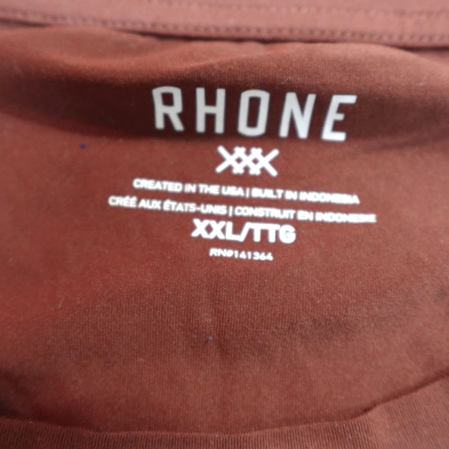 Rhone Rhone Shirt Raglan 2XL Orange Reign Long Sleeve Crew Neck Activewear Men T-Shirt 2XL Orange Raglan Sleeve Blended Fabric Regular Size Size US XXL / EU 58 / 5 - 3 Thumbnail