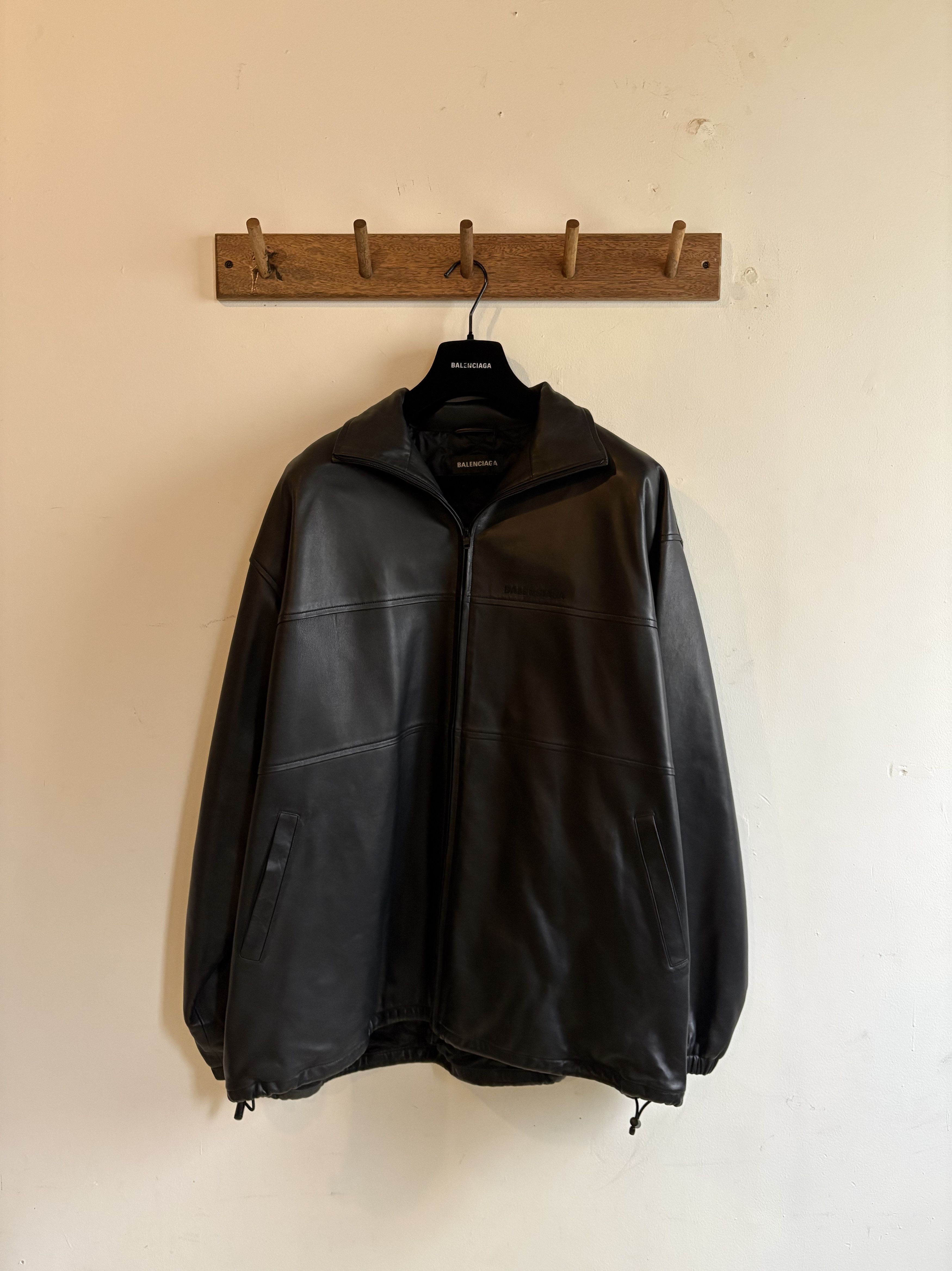 Balenciaga Balenciaga Lamb Leather Track Top Jacket Size US S / EU 44-46 / 1 - 6 Thumbnail