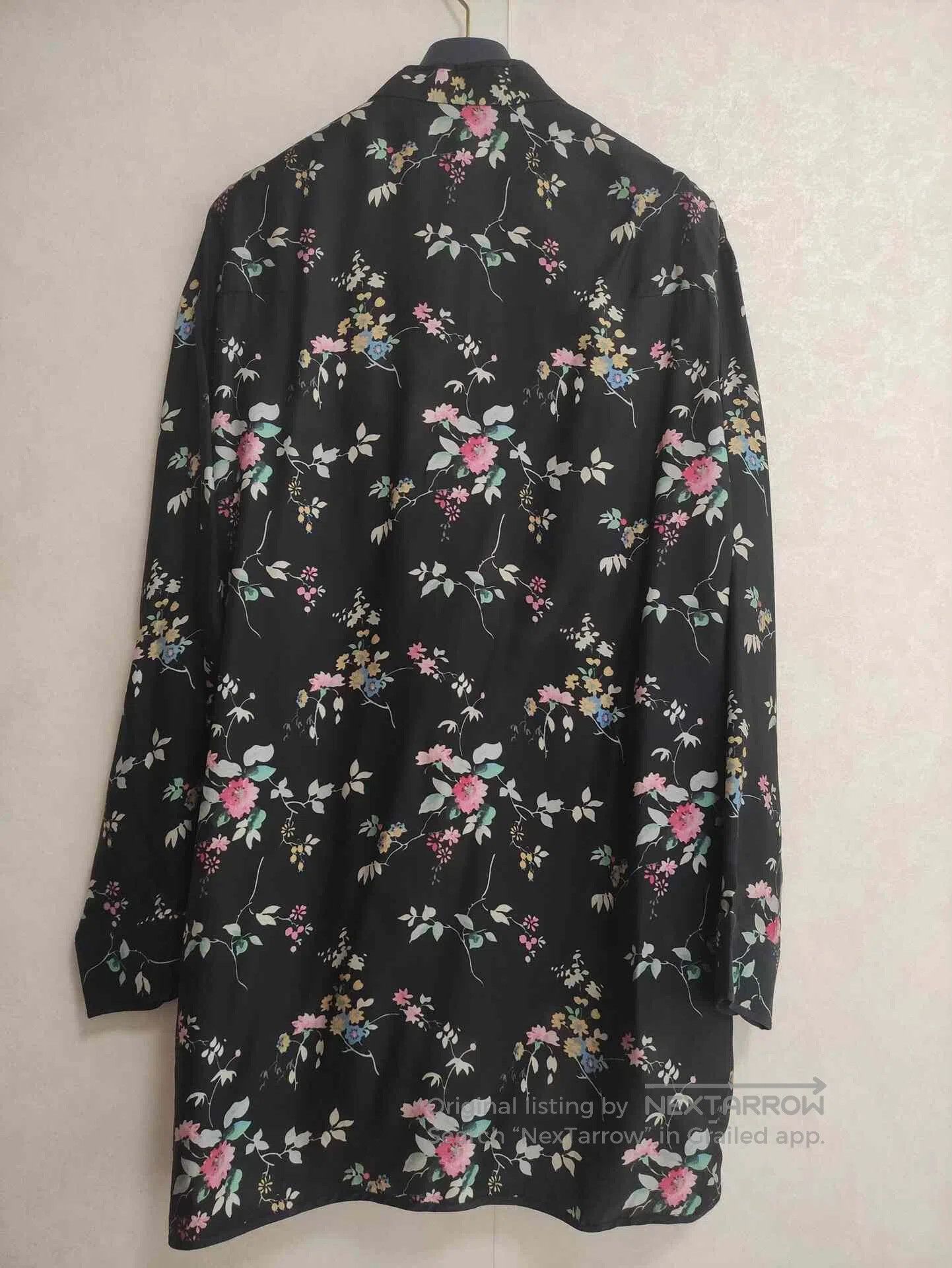 Haider Ackermann Haider Ackermann Runway Floral Black Shirt. Size US M / EU 48-50 / 2 - 2 Thumbnail