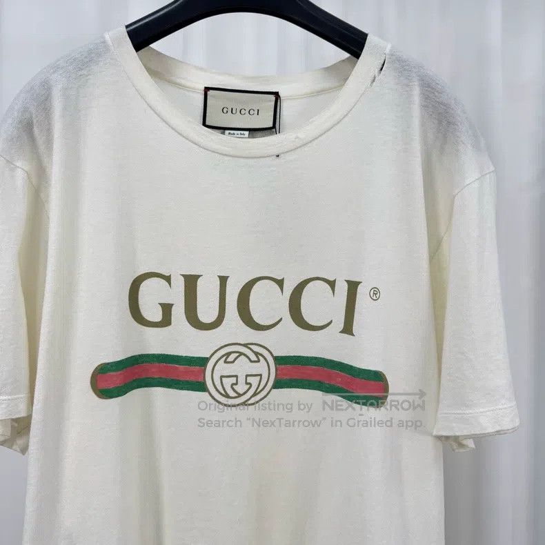 Gucci Gucci Embroidered floral belt letter short sleeve Size US S / EU 44-46 / 1 - 3 Thumbnail