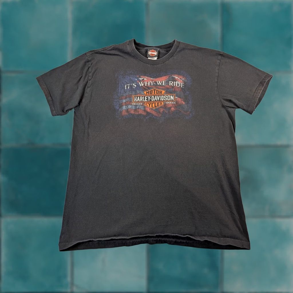 Harley Davidson VINTAGE Harley-Davidson T-Shirt Mens Black XL California Los Angeles Bartels Graphic Print Crew Neck Short Sleeve Vintage Yes Size US XL / EU 56 / 4 - 1 Thumbnail