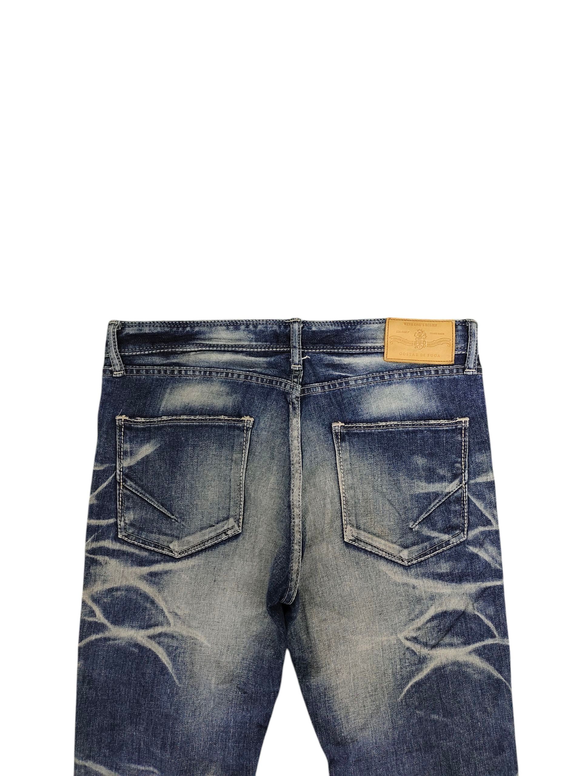 GOSTAR DE FUGA Gostar De Fuga Japan Jeans Clawmark Faded Denim Size US 31 - 9 Thumbnail
