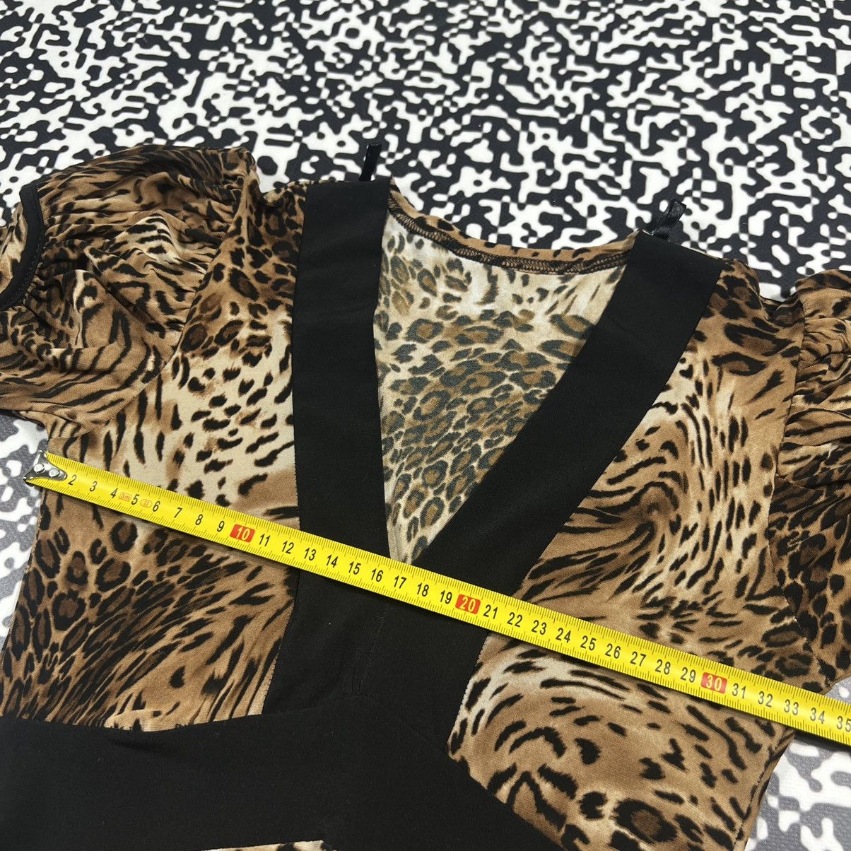 Japanese Brand Vintage Y2K Japanese Leopard Style Retro Luxury Longsleeve Size M / US 6-8 / IT 42-44 - 18 Thumbnail