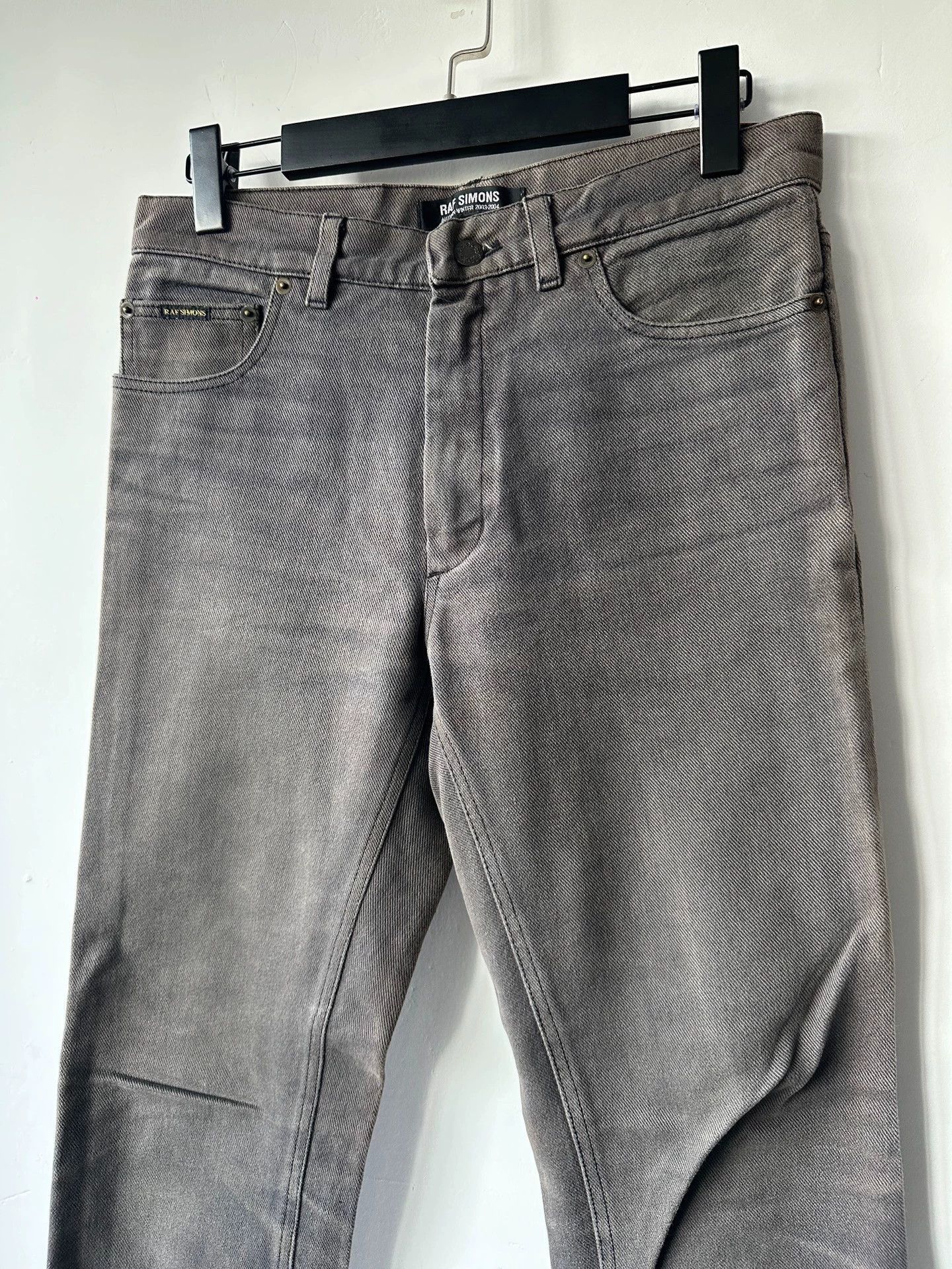 Raf Simons Raf Simons AW03'closer' slim black grey denim pants-2505 Size US 30 / EU 46 - 2 Thumbnail