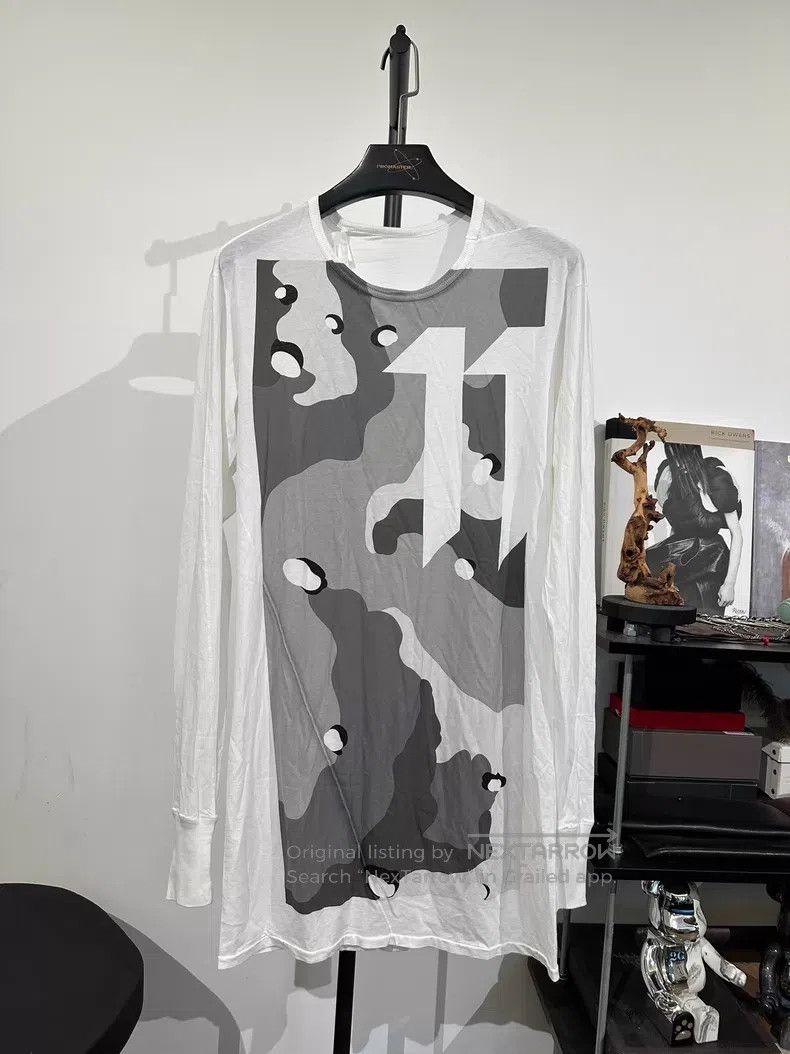 Boris Bidjan Saberi Boris Bidjan Saberi Camouflage print long sleeve tee with Size S / US 4 / IT 40 - 1 Thumbnail
