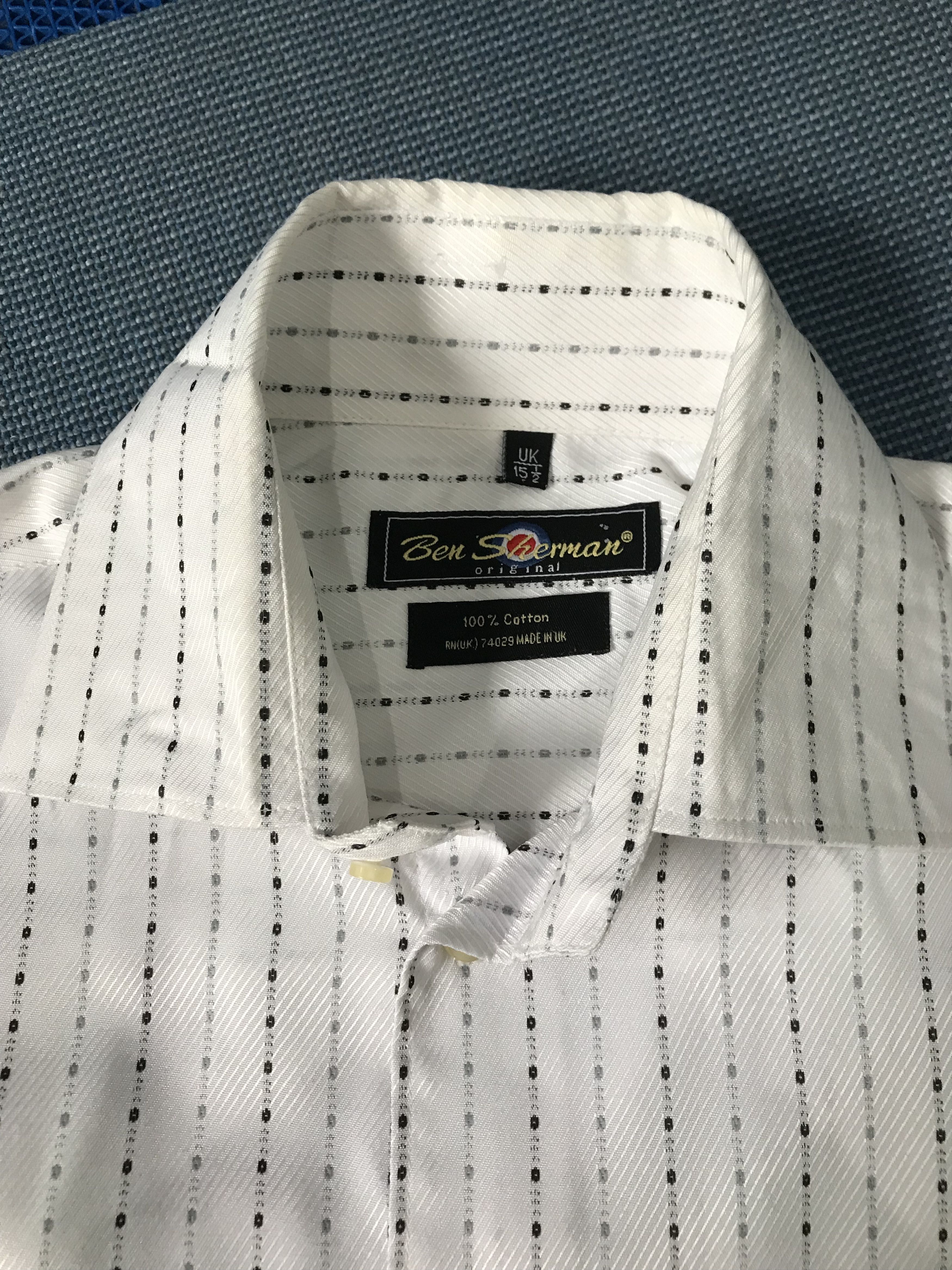 Ben Sherman Vintage Ben Sherman White dot stripe long sleeves shirt M Size US M / EU 48-50 / 2 - 5 Thumbnail