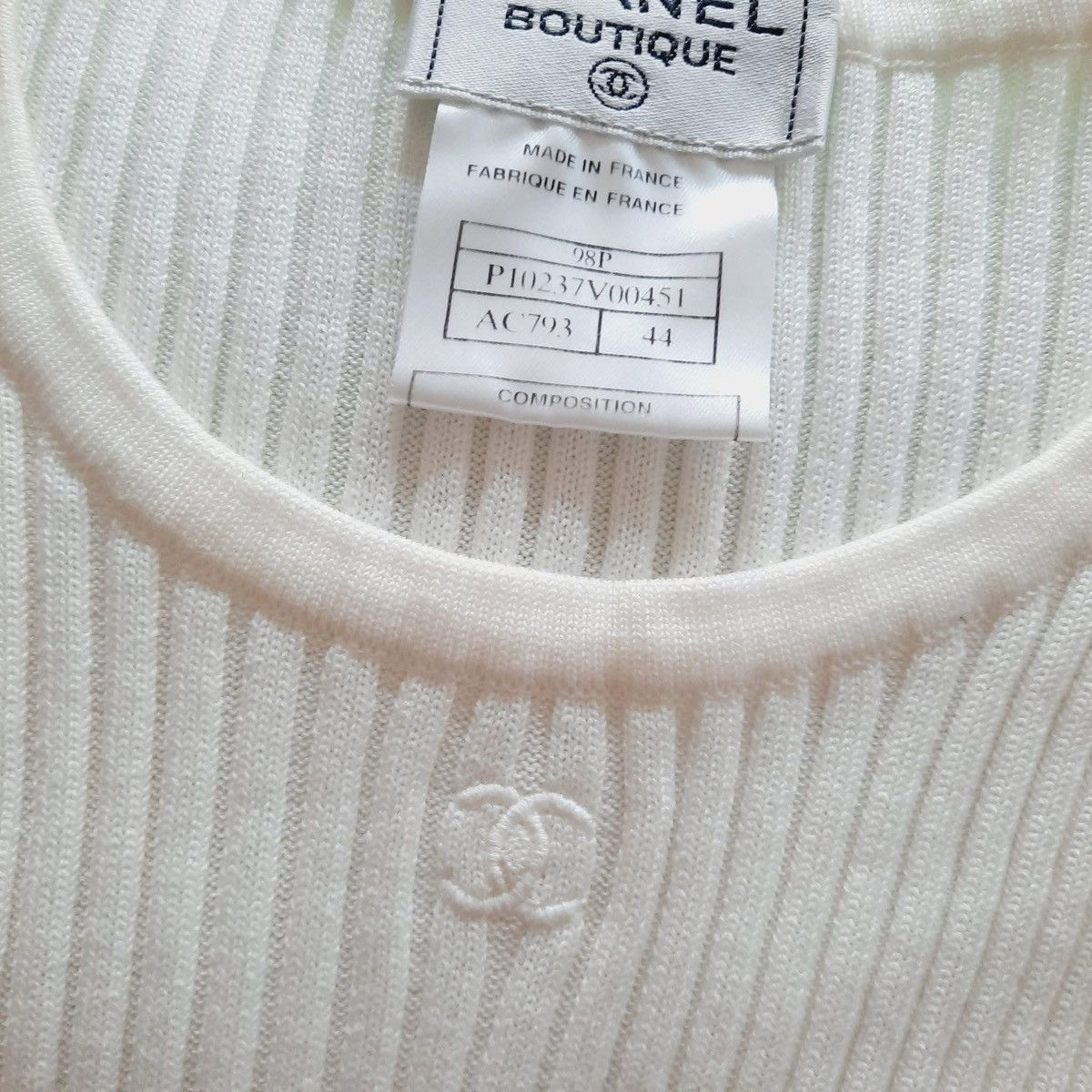 Chanel × Vintage VTG Chanel tank top 98P Size L / US 10 / IT 46 - 3 Thumbnail