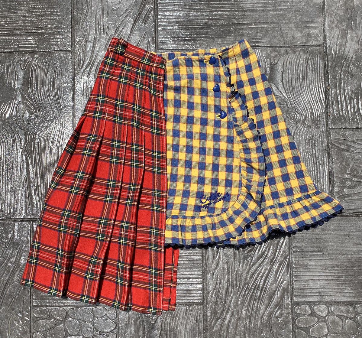 Japanese Brand 🔥RARE🔥 Mezzo Piano Split Yellow/Red Tartan Seditionaries Size 27" / US 4 / IT 40 - 1 Thumbnail