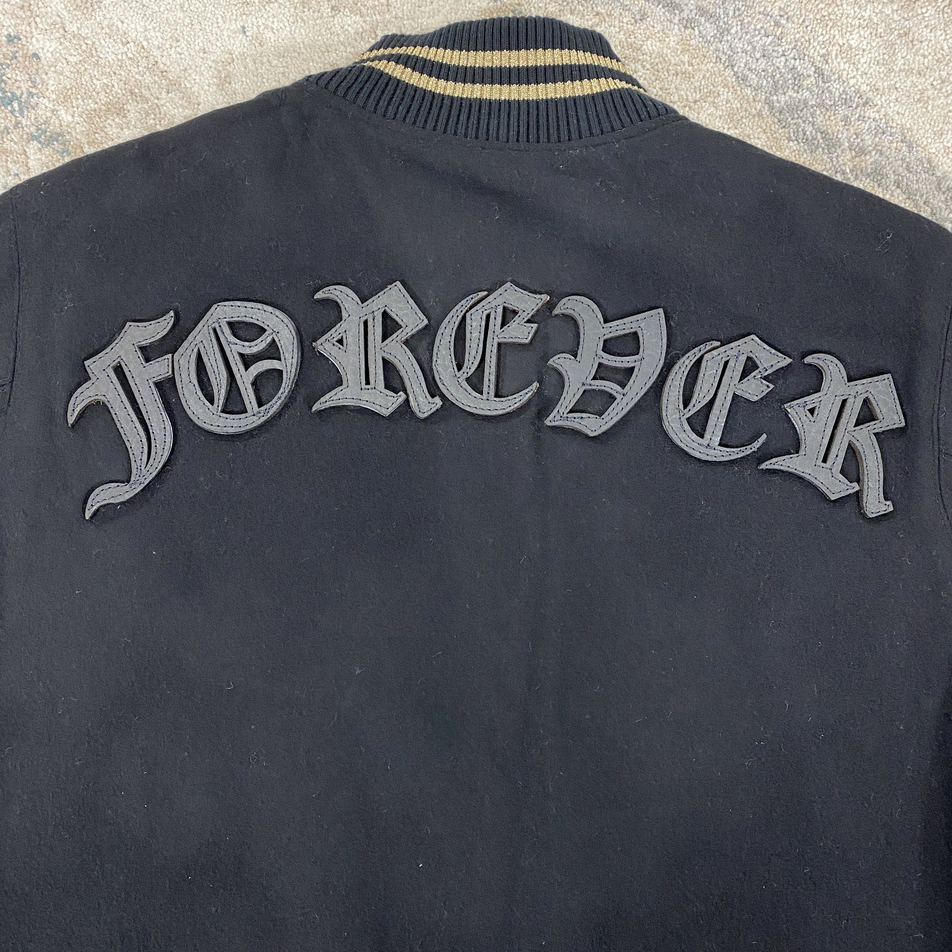 Amiri Amiri Forever Wool Blend Bomber Jacket In Black RRP £1930 Size US S / EU 44-46 / 1 - 4 Thumbnail