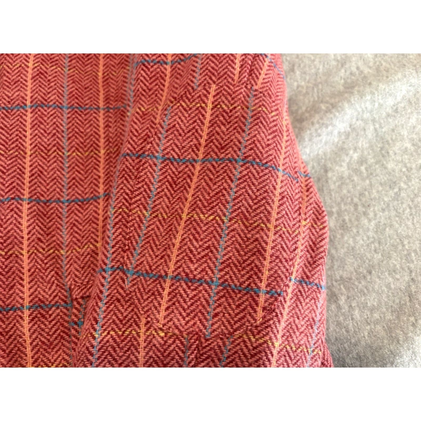 The Territory Ahead The Territory Ahead Sport Coat Blazer Jacket Red Check Wool Blend Mens M Size 40R - 5 Thumbnail