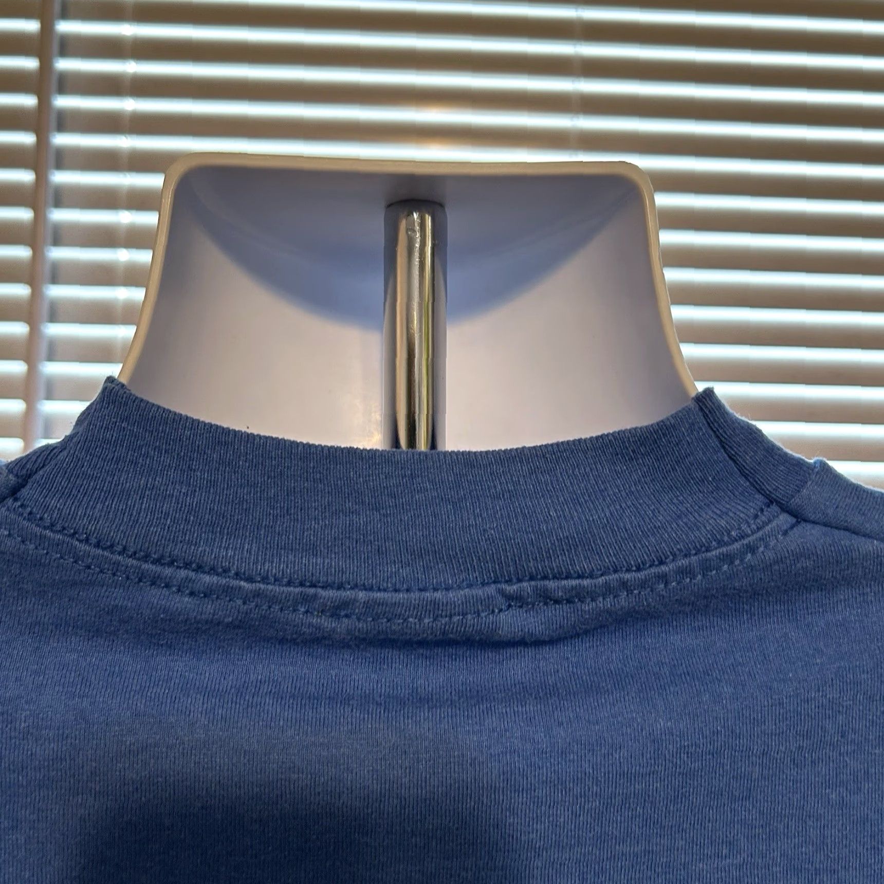 Fruit Of The Loom VINTAGE 90s Keebler Tato Wild Shirt Men XL Blue Double-Sided Knit Cotton 1990s Promotional Keebler Logo USA Men XL Blue Shirt Size US XL / EU 56 / 4 - 4 Thumbnail