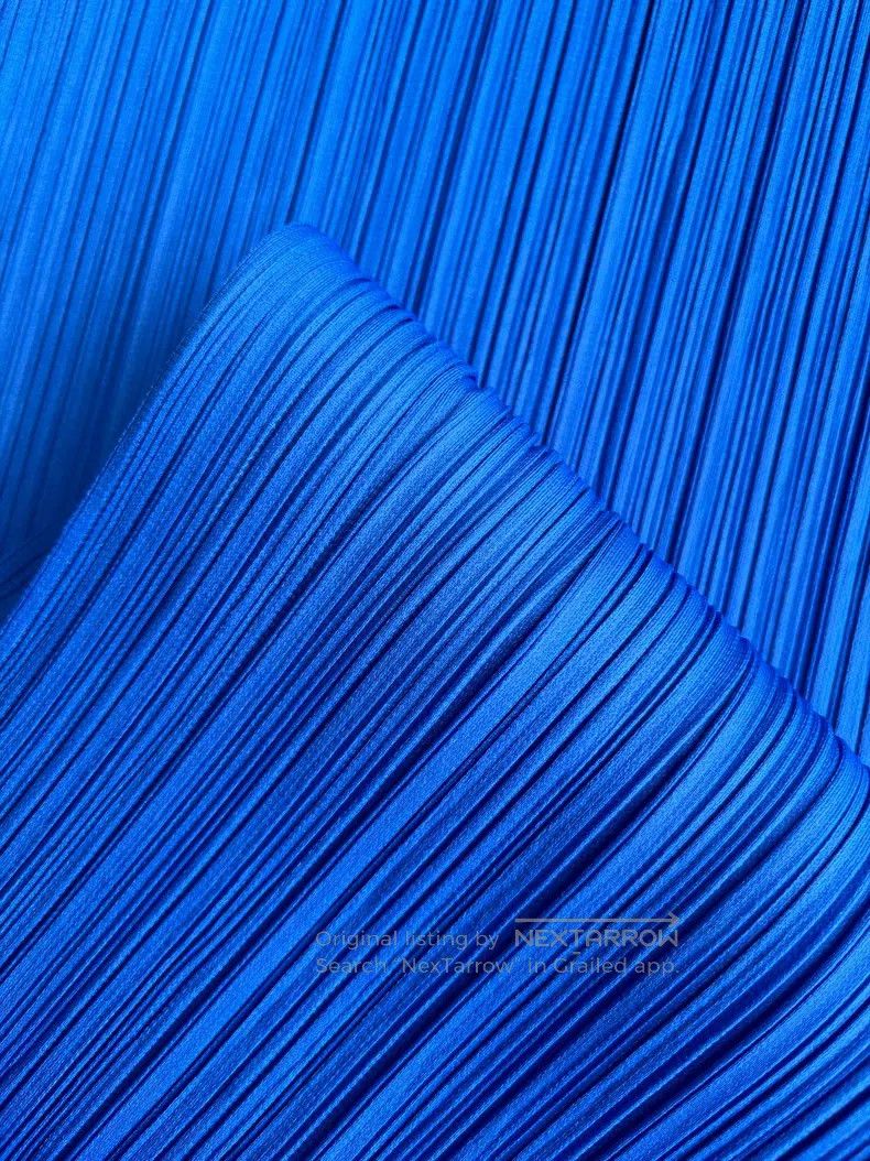 Issey Miyake Issey Miyake Ruffled Dress Royal Blue Size M / US 6-8 / IT 42-44 - 2 Thumbnail