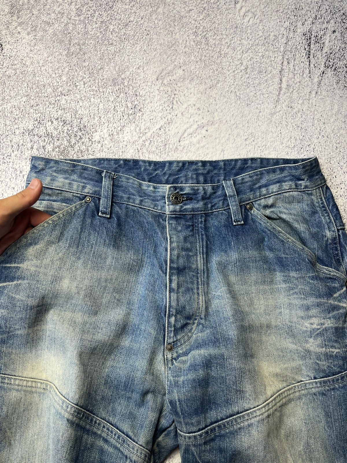 G-Star Vintage G Star Raw Cargo Denim Pants Avant Garde Baggy Size US 34 / EU 50 - 6 Thumbnail