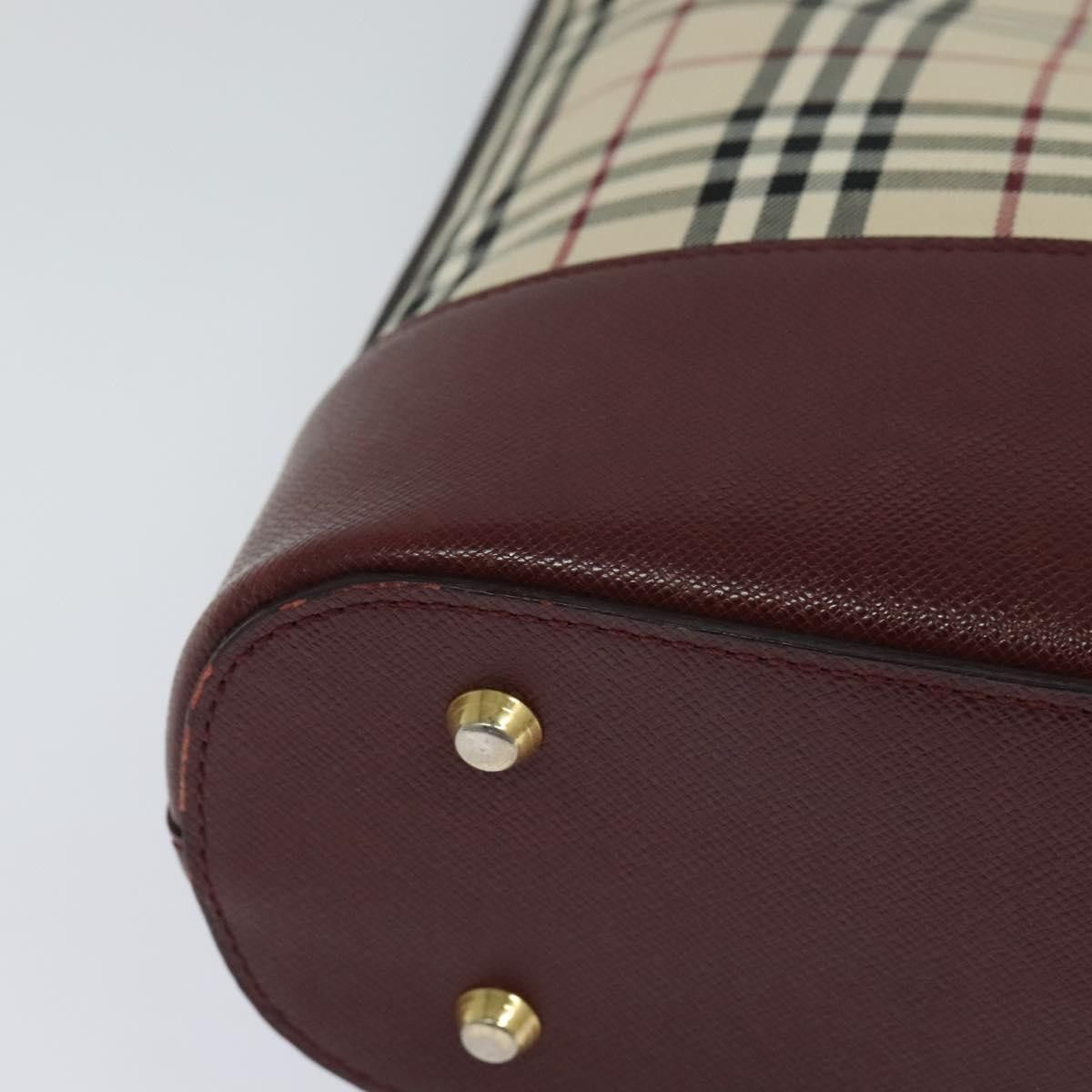 Burberry Burberry Nova Check Shoulder Bag Canvas Beige Red Size ONE SIZE - 14 Thumbnail