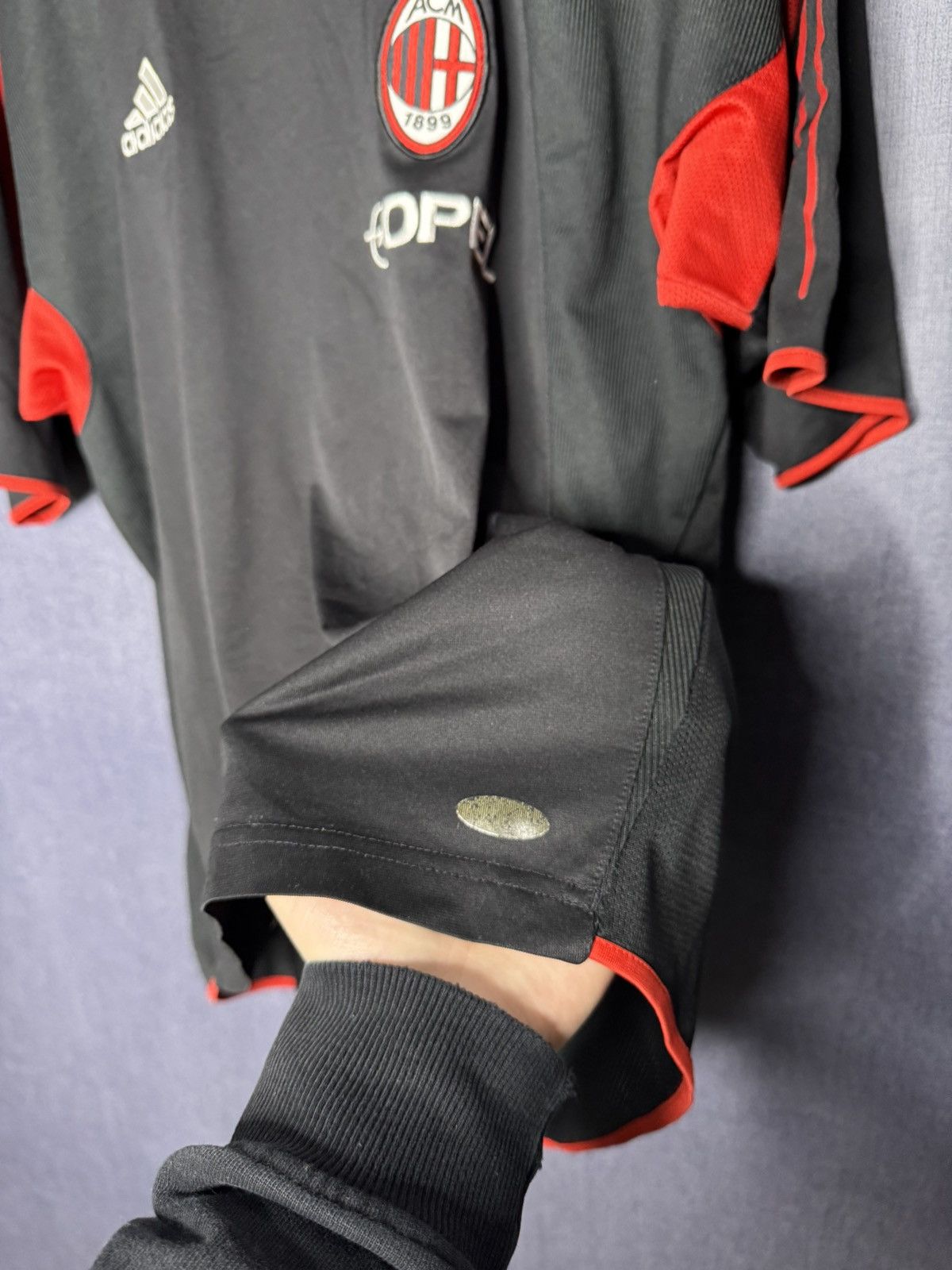 Adidas Vintage Adidas AC Milan Opel Jersey 2004/2005 Training Shirt Size US L / EU 52-54 / 3 - 8 Thumbnail